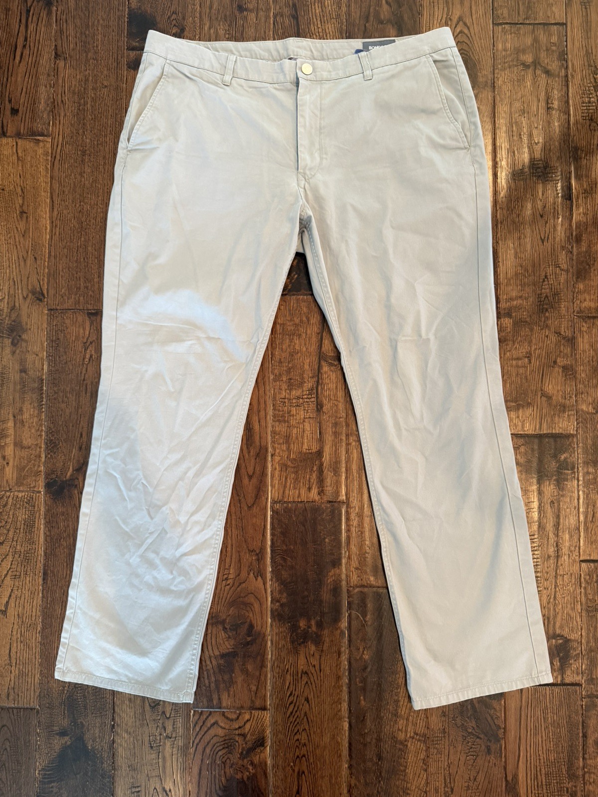 Bonobos Chino Straight Leg Men\'s 40x32 Gray Preppy Casual Business Pants
