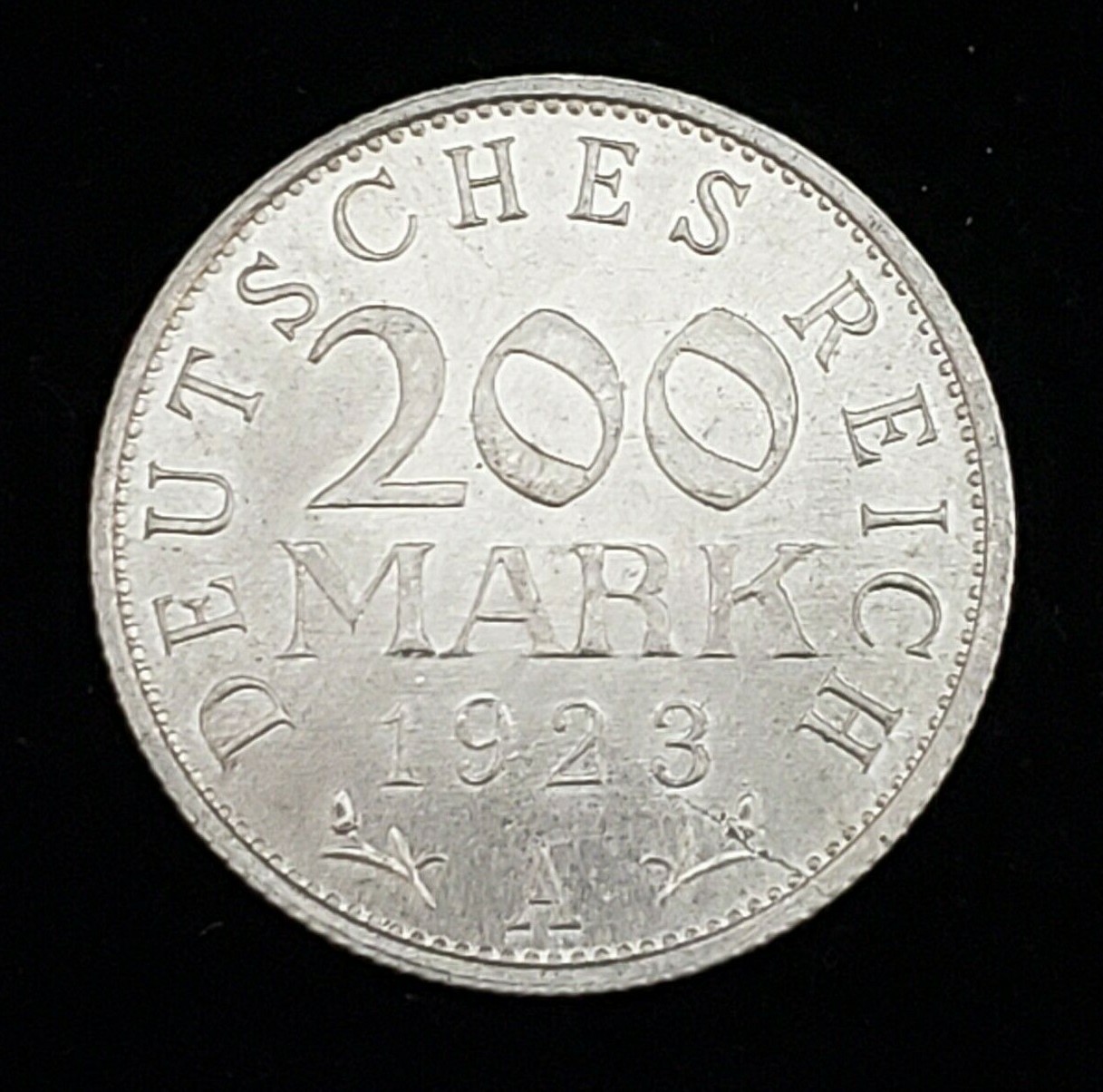 Germany 1923-A 200 Mark Coin Weimar Republic KM#35 Uncirculated