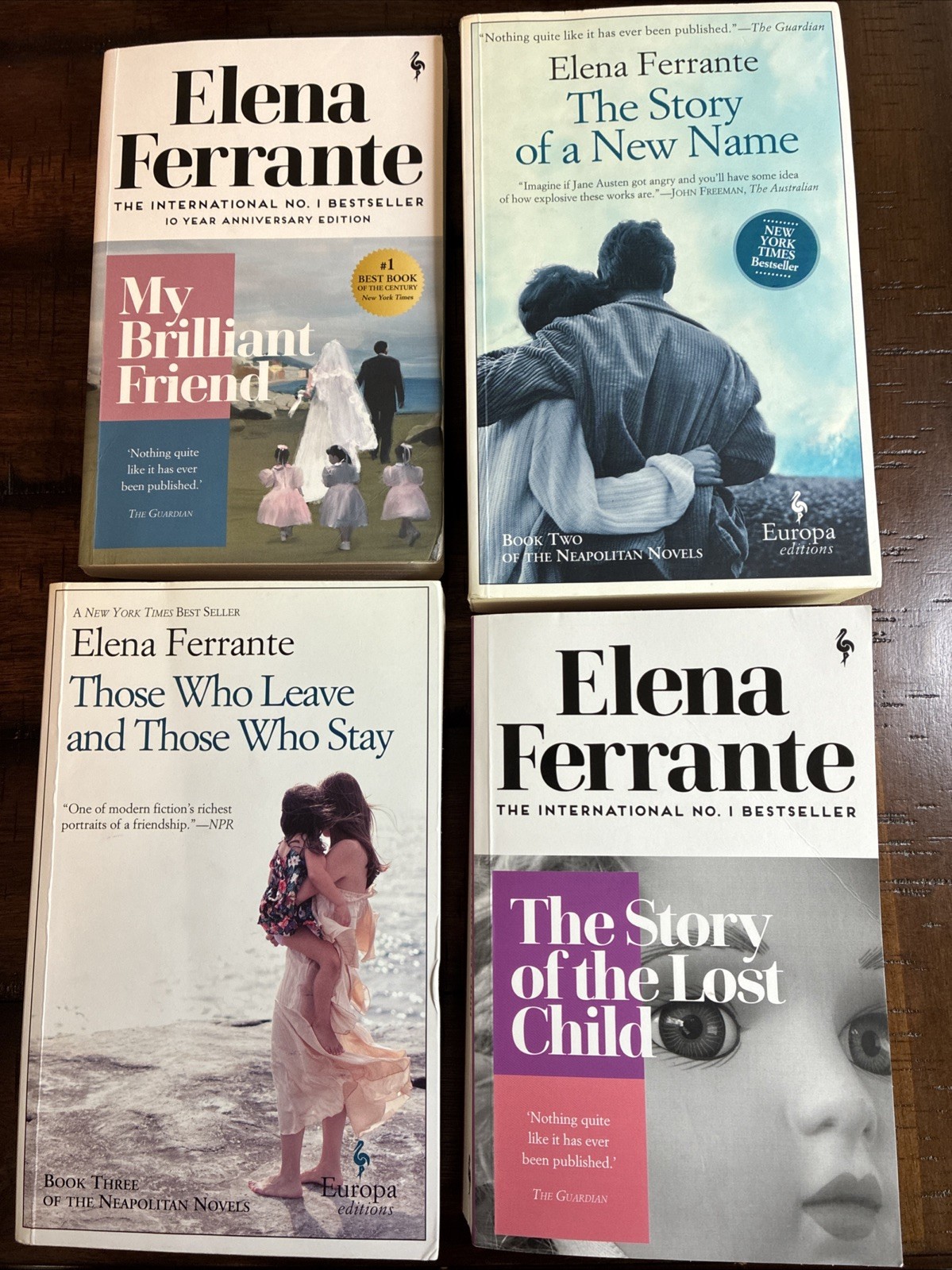 Elena Ferrante The Neapolitan Novels Box Set English Fiction Europa Editions