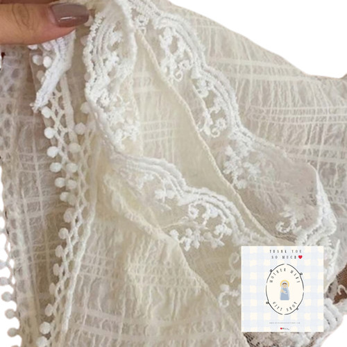 Pretty Lace Triangle Scarf, Veil