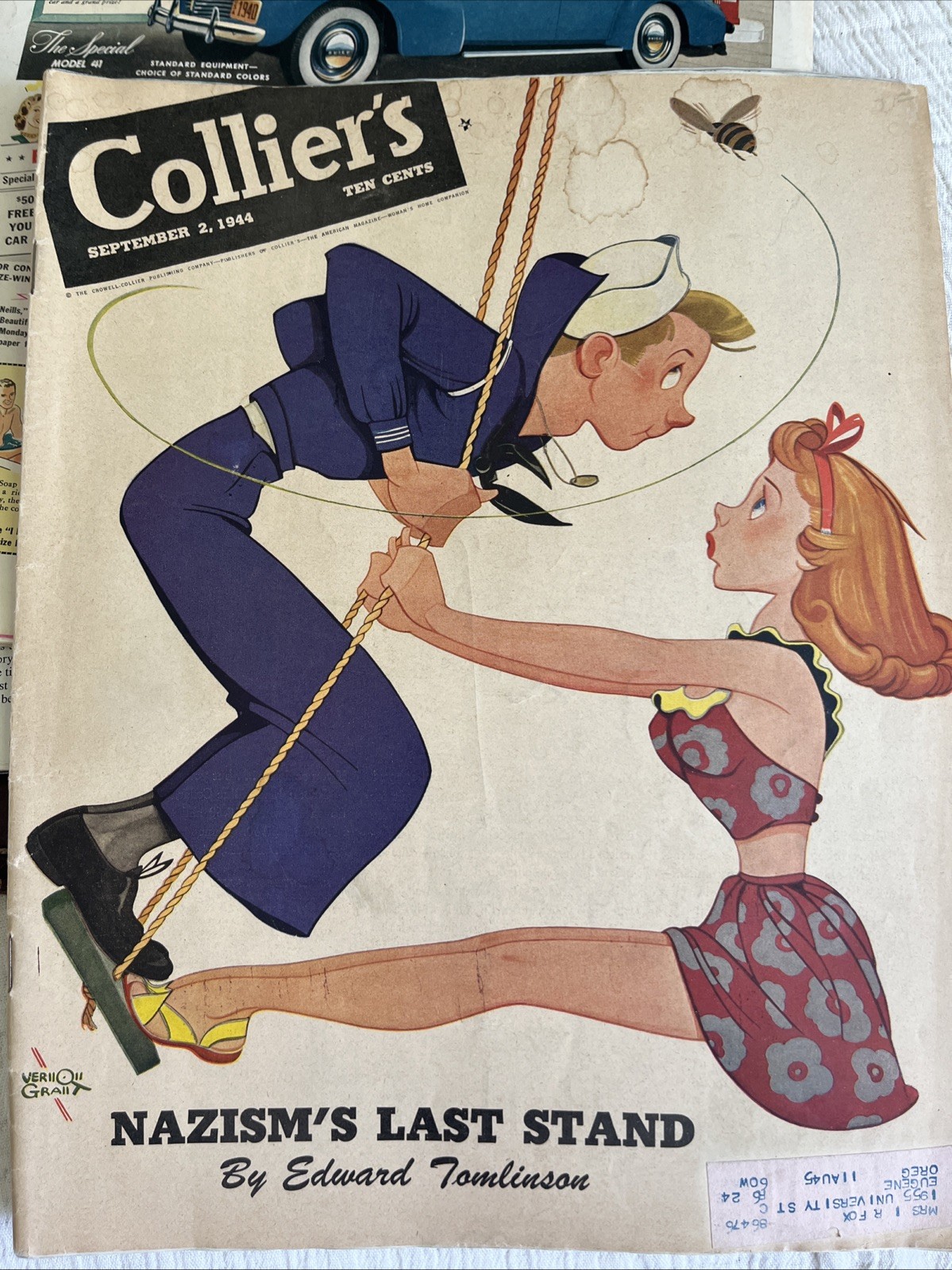 1944 SEPTEMBER 2 COLLIER\'S MAGAZINE Nazisms Last Stand Articles & Ads 1944 SEPTEMBER 2 COLLIER\'S MAGAZINE Nazisms Last Stand Articles & Ads