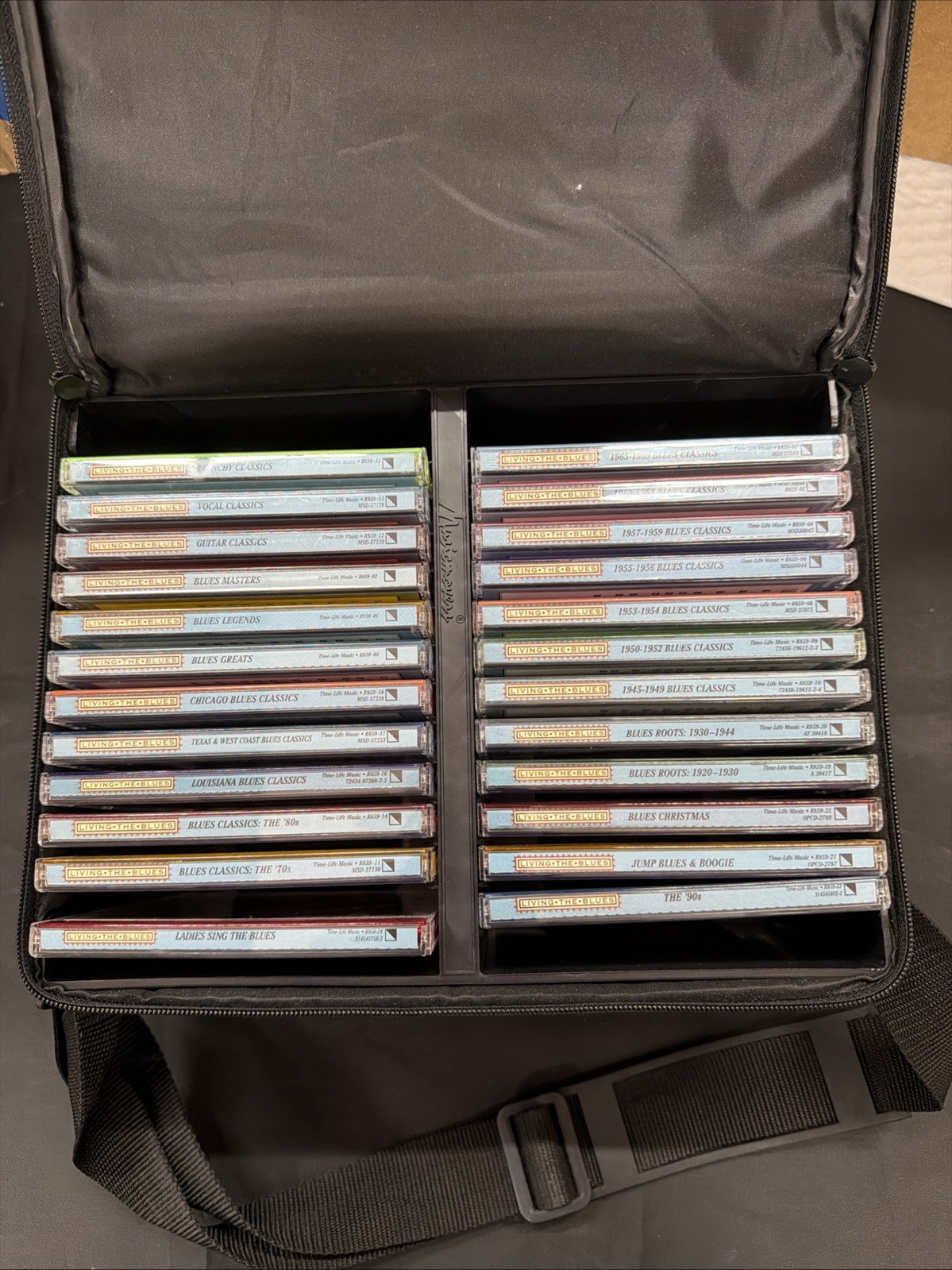 Living the Blues - Time Life Music Series - Lot of 24 CD's With Case -D8