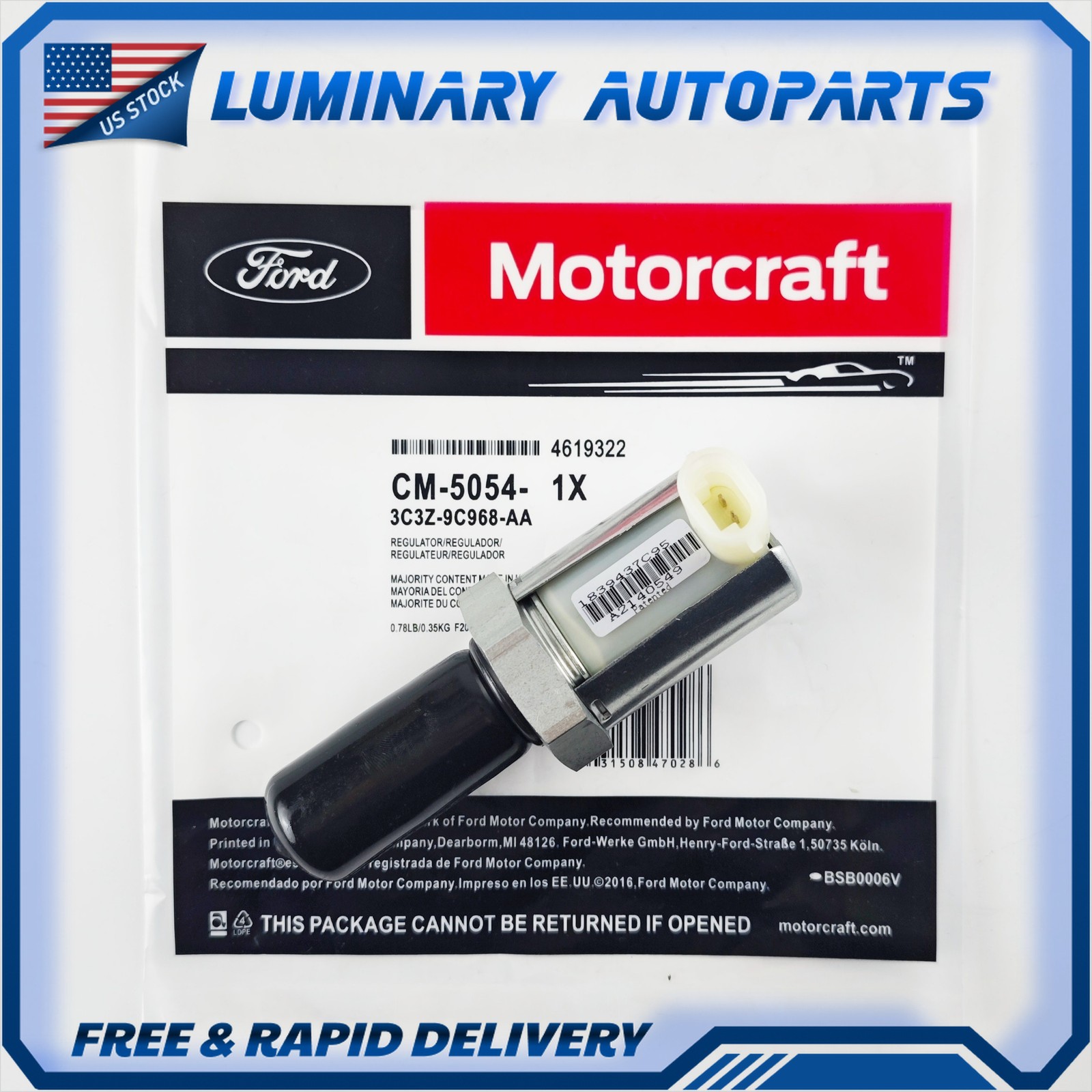 Genuine NEW Oem Motorcraft Ford 6.0L IPR VALVE 3C3Z-9C968-AA FAST SHIP CM-5054