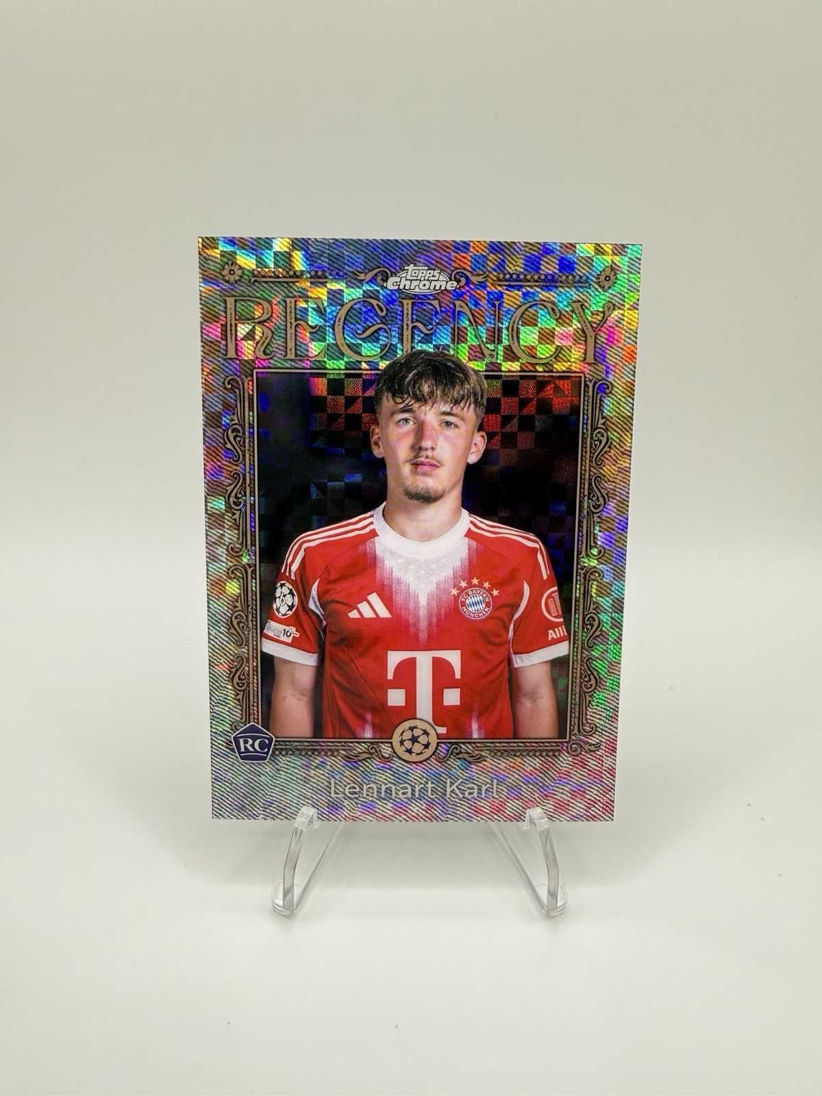 2025-2026 Topps Chrome UCC Lennart Karl Regency - Bayern Munich (RC)