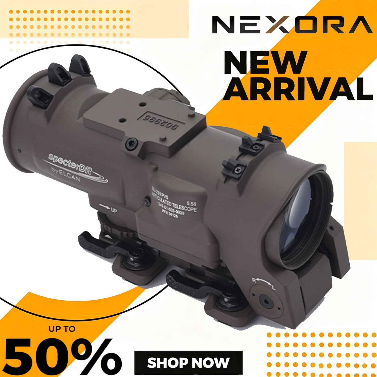 EvolutionGear Specter DR 1-4x Rifle Scope 5.56 NATO, Hunting Firearm Hold .223