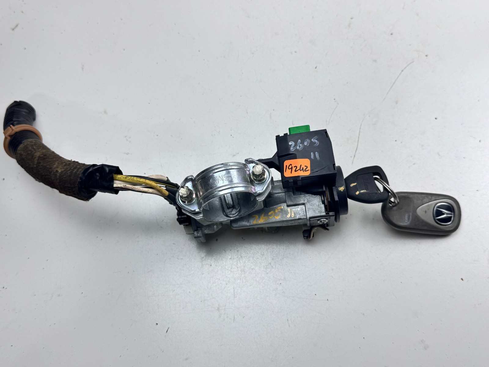 2001-2002 ACURA MDX IGNITION LOCK W/KEY & IMMOBILIZER OEM 39730-S84-A020