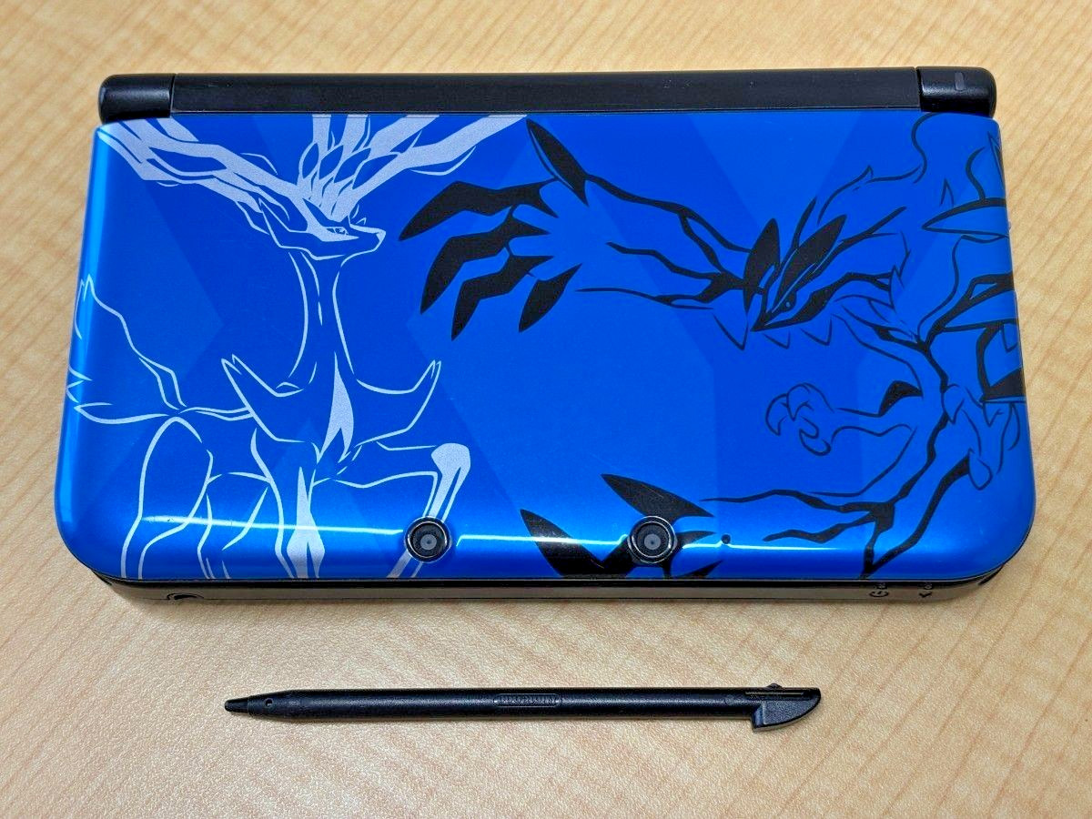 Nintendo 3DS XL LL Pokemon X Pack XY Xerneas Yveltal Blue Working Tested