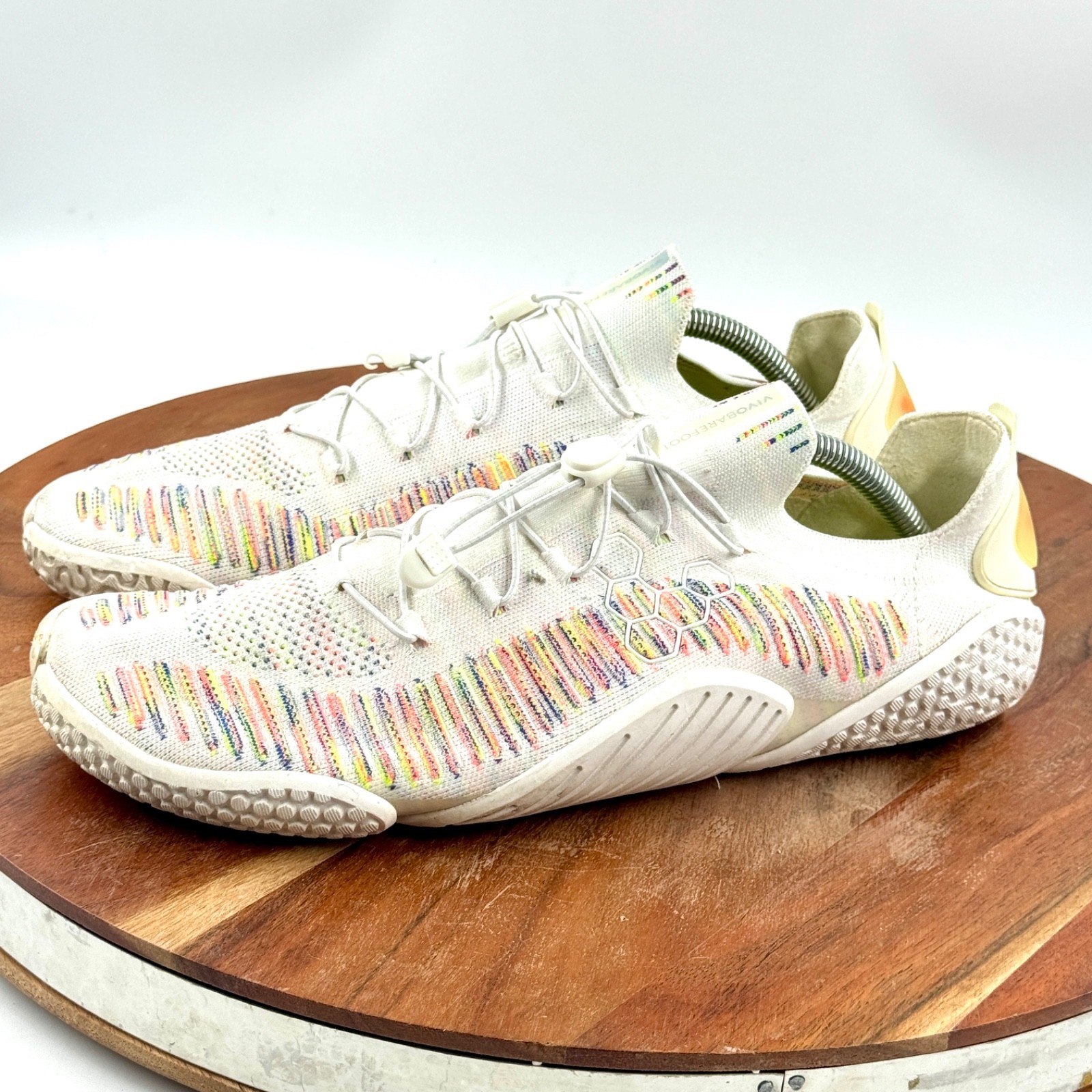 VIVOBAREFOOT Motus Flex Strength White Rainbow Minimalist Shoes MENS US 11 /EU44