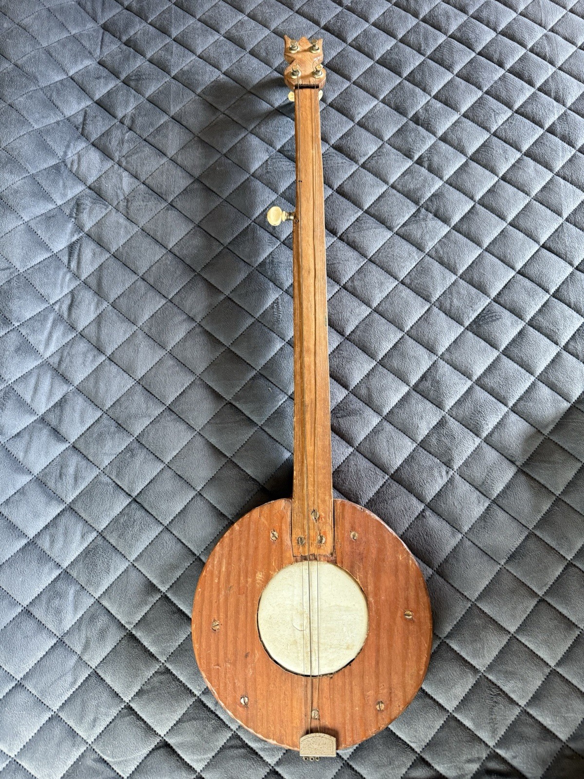 Vintage Appalachian Mountain Banjo Handmade Fretless Folk Instrument Foxfire 3