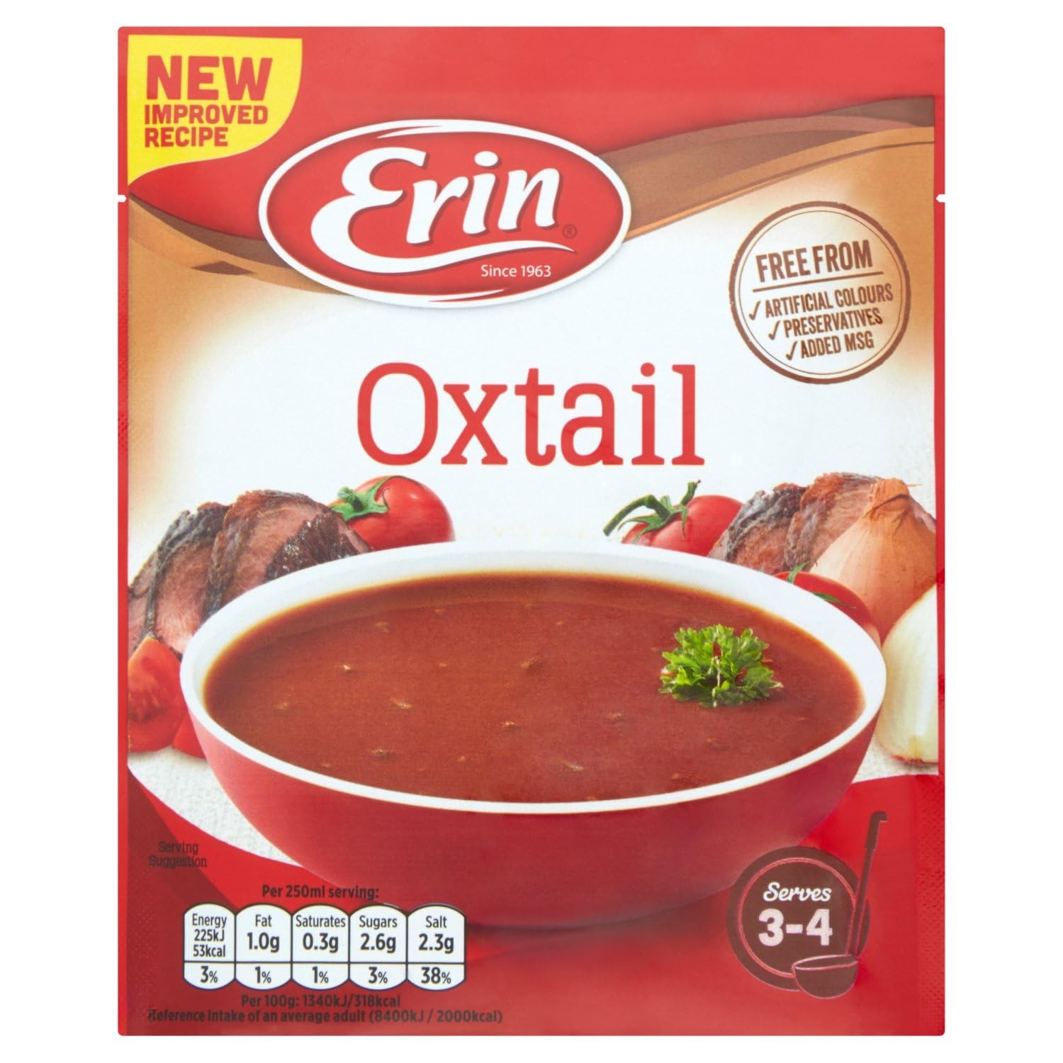 Oxtail Soup Irish Erin 57g Pack of 6 Genuine Irish Oxtail Soup 6 Pack