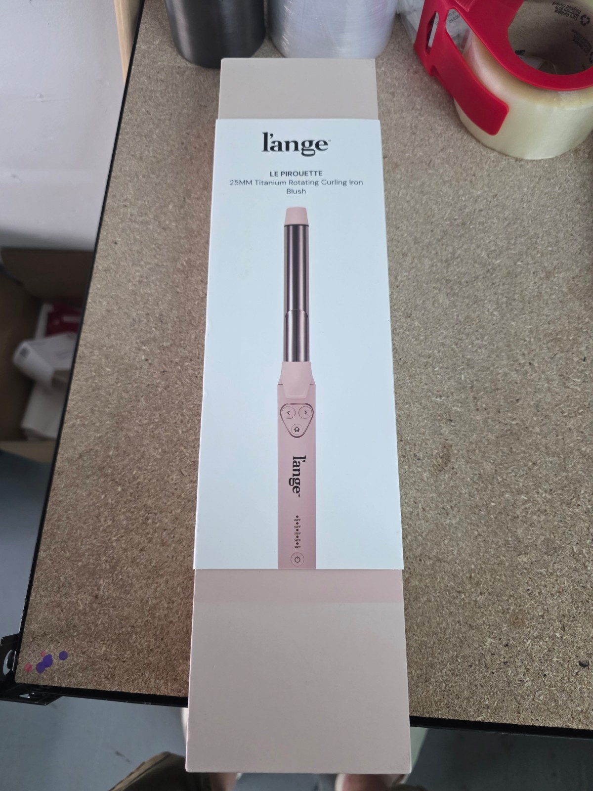 l’ange Blush 25mm 1” Le Pirouette Titanium Rotating Curling Iron