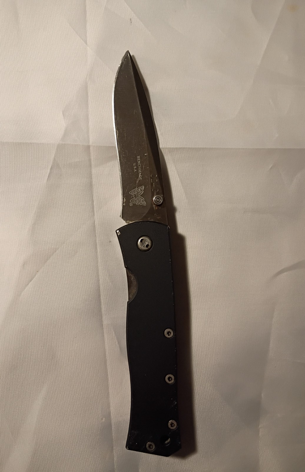 VINTAGE BENCHMADE / WALTER BREND COMBAT FOLDER – ATS-34 – BALI-SONG ERA – USA