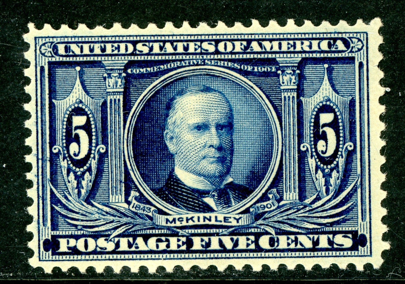 USA 1904 Louisiana Purchase 5¢ McKinley Scott #326 Mint D242