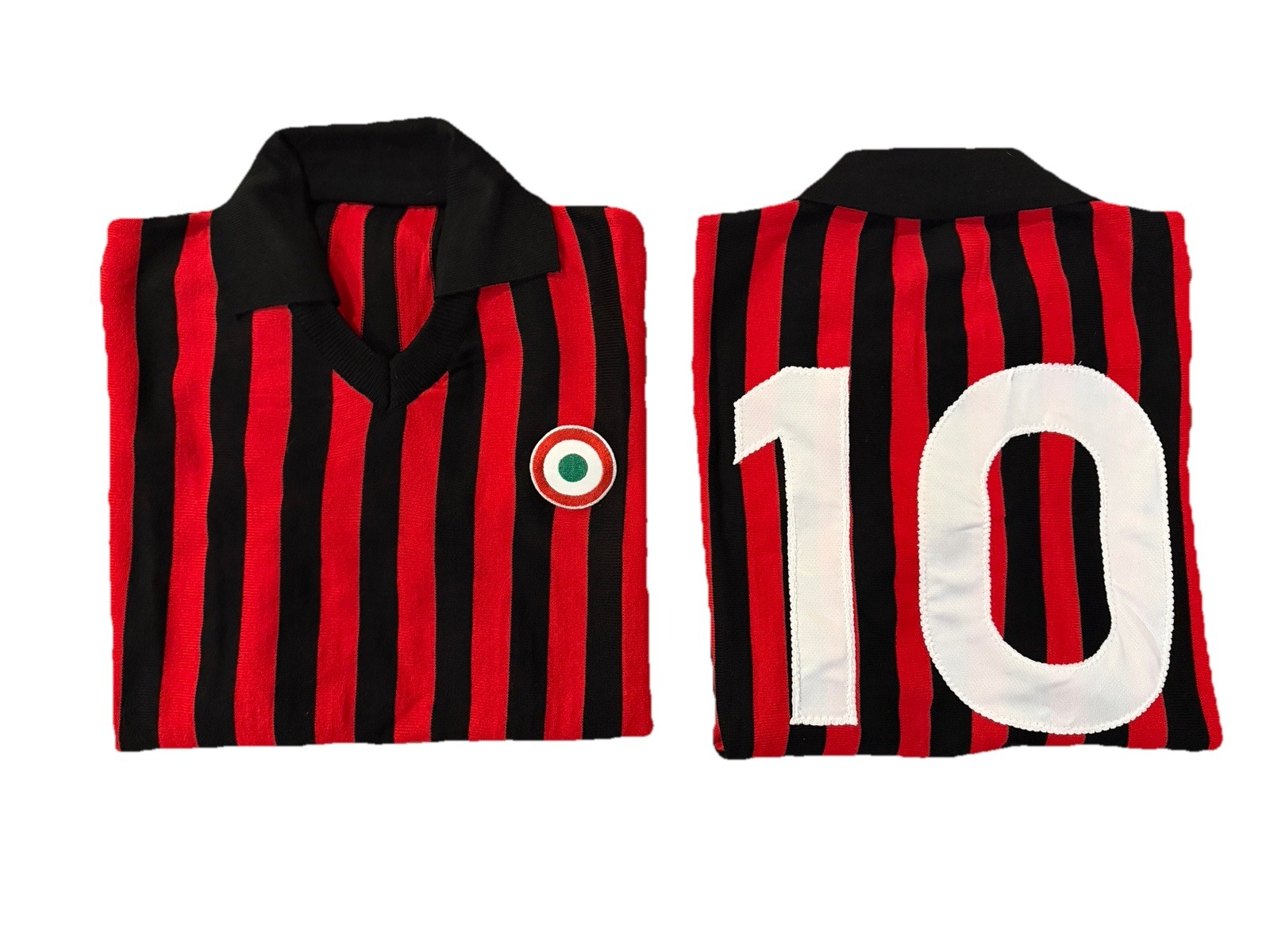 MILAN GIANNI RIVERA N°10 Football Jersey Vintage 1969/70s Lanetta Acrylic 1960s