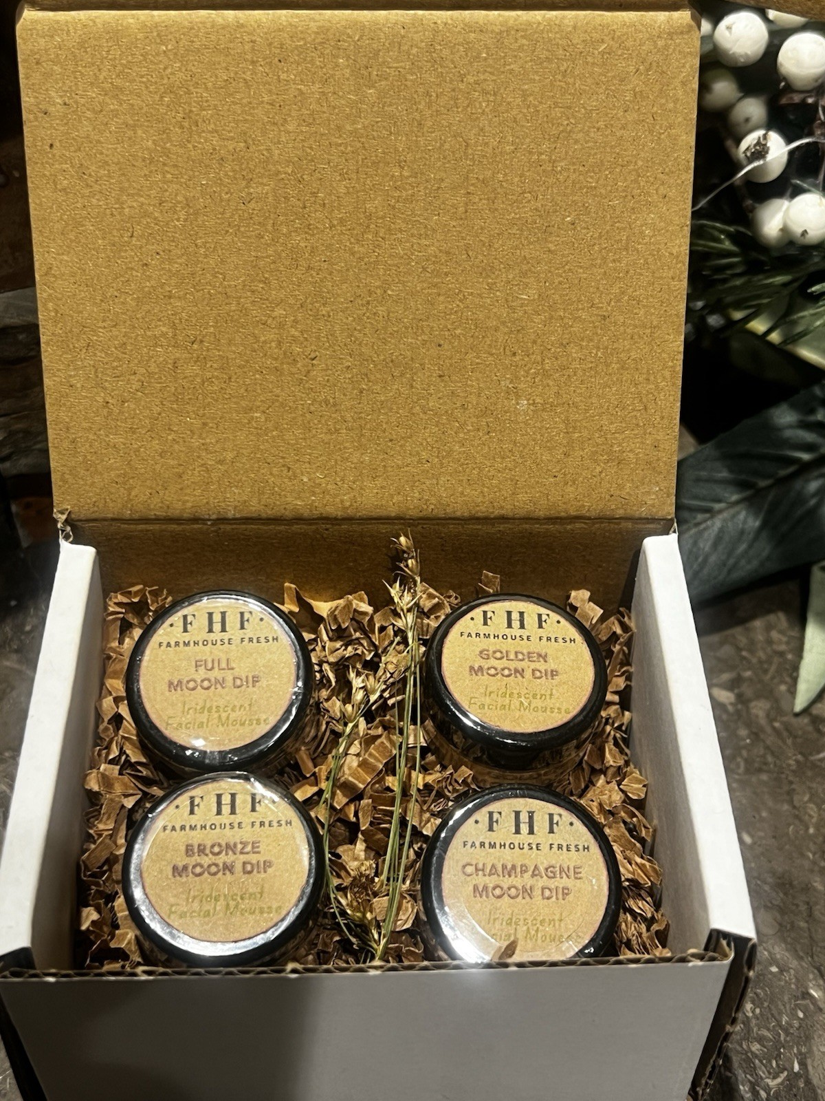 4 FarmHouse Fresh Full Golden Bronze Champagne Moon Dip Facial Mousse 5 g each