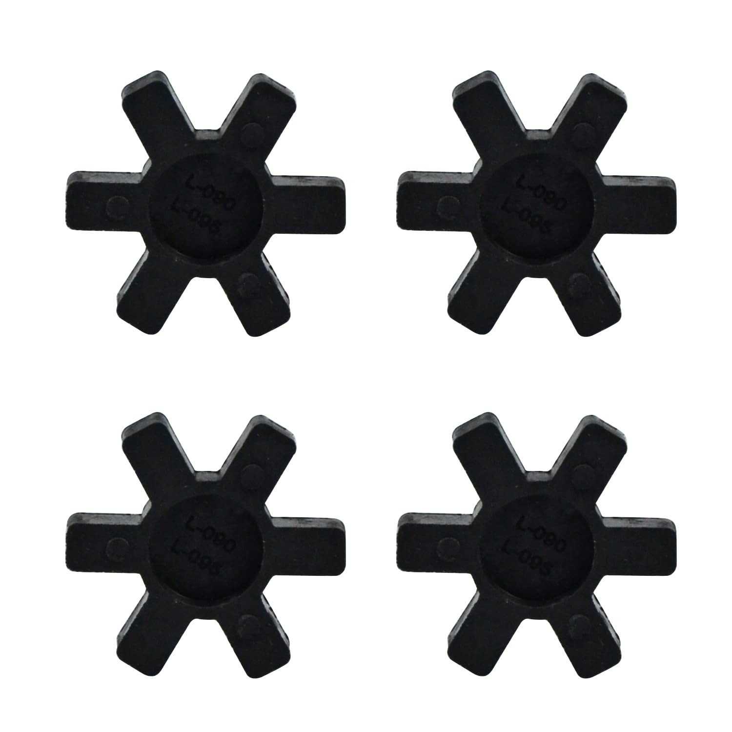 4Pack L090/L095 NBR Rubber Spider Insert  Solid Center Inserts for LJaw Coupl...