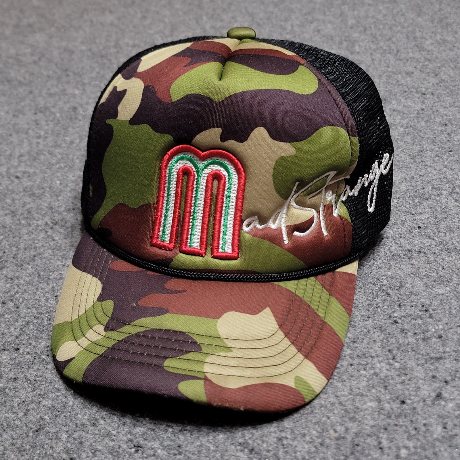 Mad Strange Hat Baseball Cap Mens Camo Mexico Dezzy Hollow Foam Trucker Hip Hop Mad Strange Hat Baseball Cap Mens Camo Mexico Dezzy Hollow Foam Trucker Hip Hop