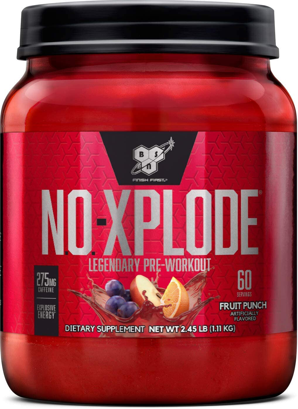 BSN NO XPLODE 3.3B FRUIT PUNCH 2.45LB BSN NO XPLODE 3.3B FRUIT PUNCH 2.45LB