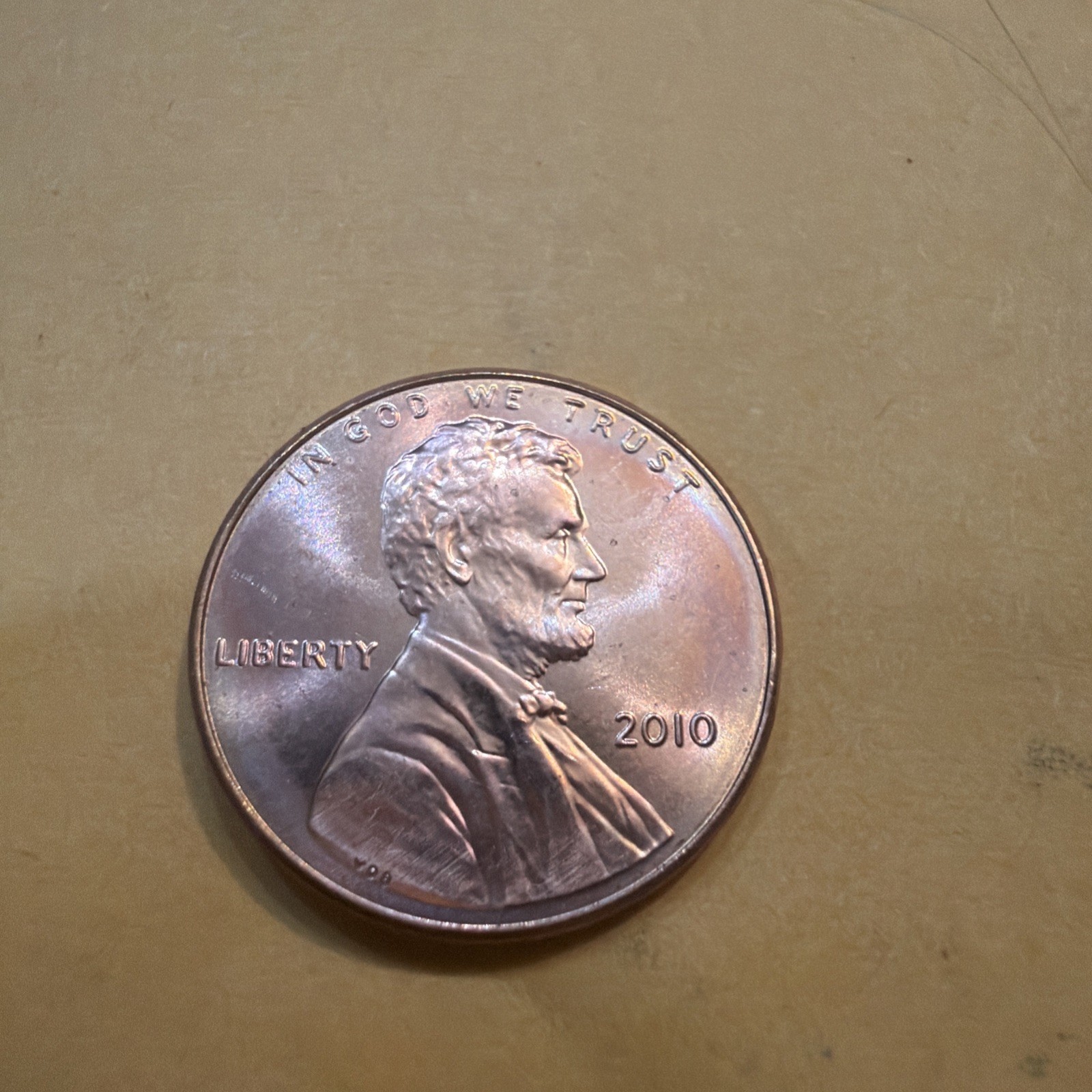2010 P LINCOLN PENNY CENT - 1c Lincoln Union Shield theme 