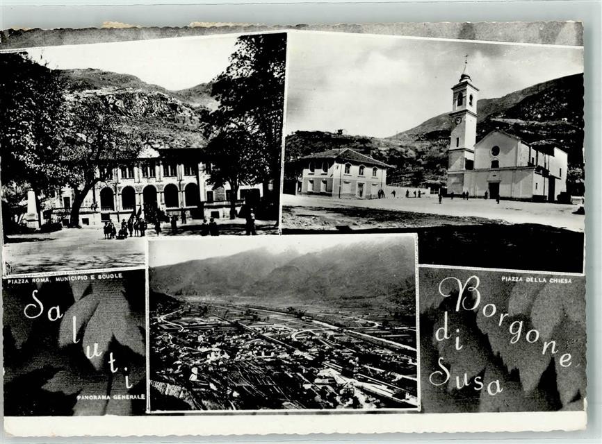 39761302 - Borgone Susa Vera Photo Church Aerial Photo Turin (Torino)