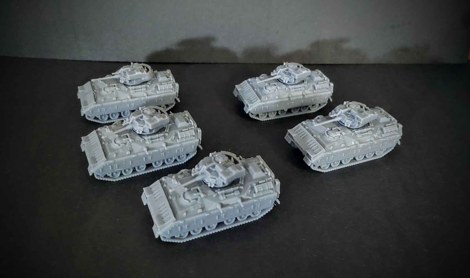 HO Scale U.S. M2 Bradley AFV Platoon lot X5 resin 1/87th scale