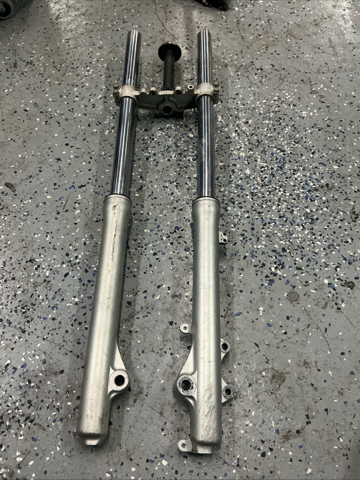 Yamaha DT200R Genuine Front Fork Pair Left Right Suspension Straight Good Seals Yamaha DT200R Genuine Front Fork Pair Left Right Suspension Straight Good Seals