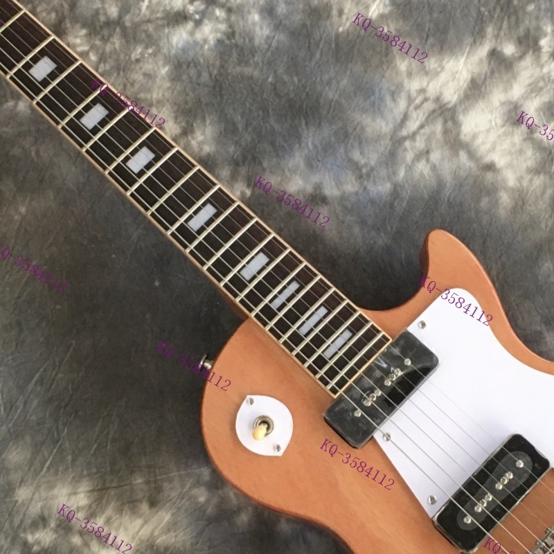 Solid Electric Guitar P90 Pickups Rosewood Fretboard Natural Factory Outlet Solid Electric Guitar P90 Pickups Rosewood Fretboard Natural Factory Outlet