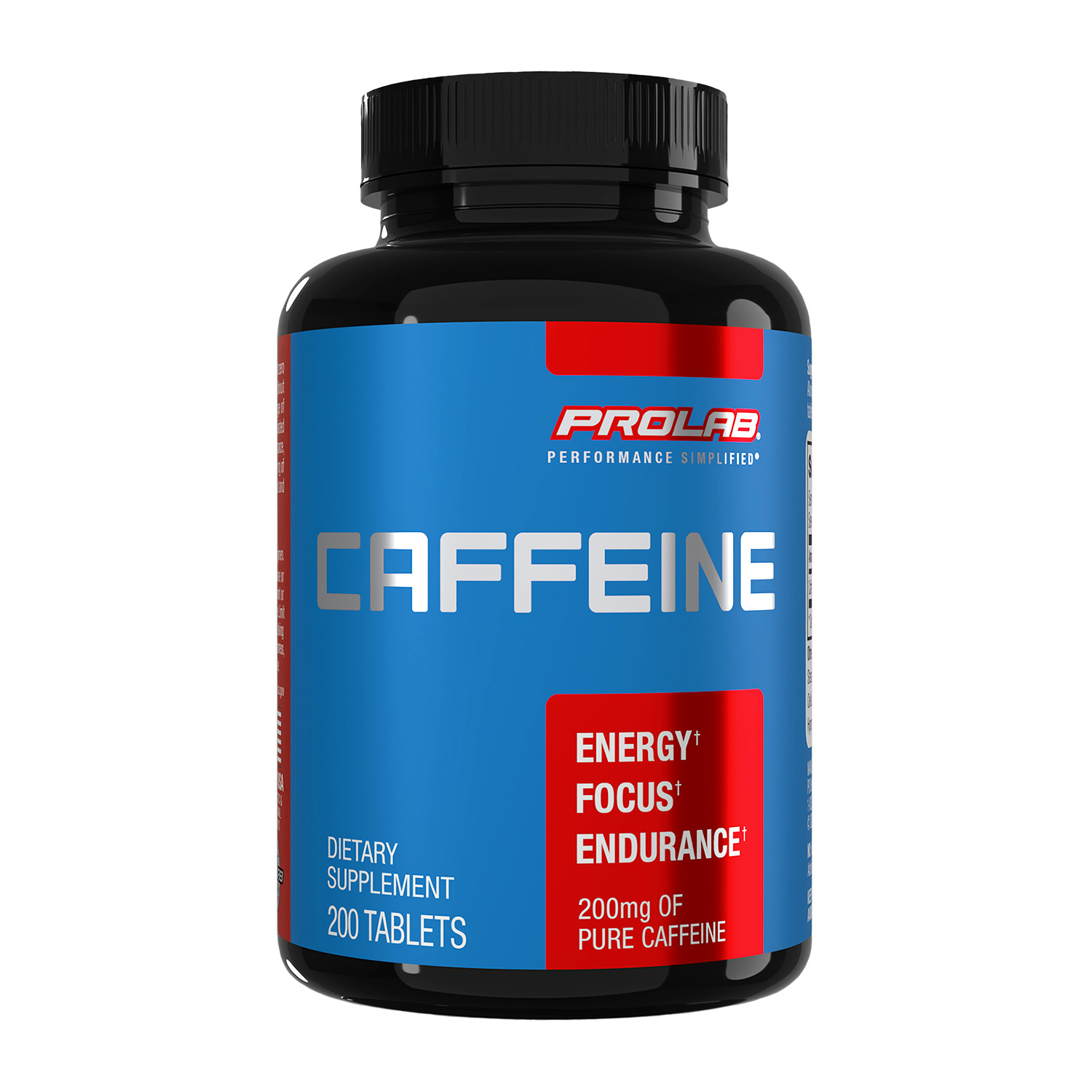 Prolab Caffeine Tablets 200mg - 200ct. | Energy Support, Helps Enhance Endurance