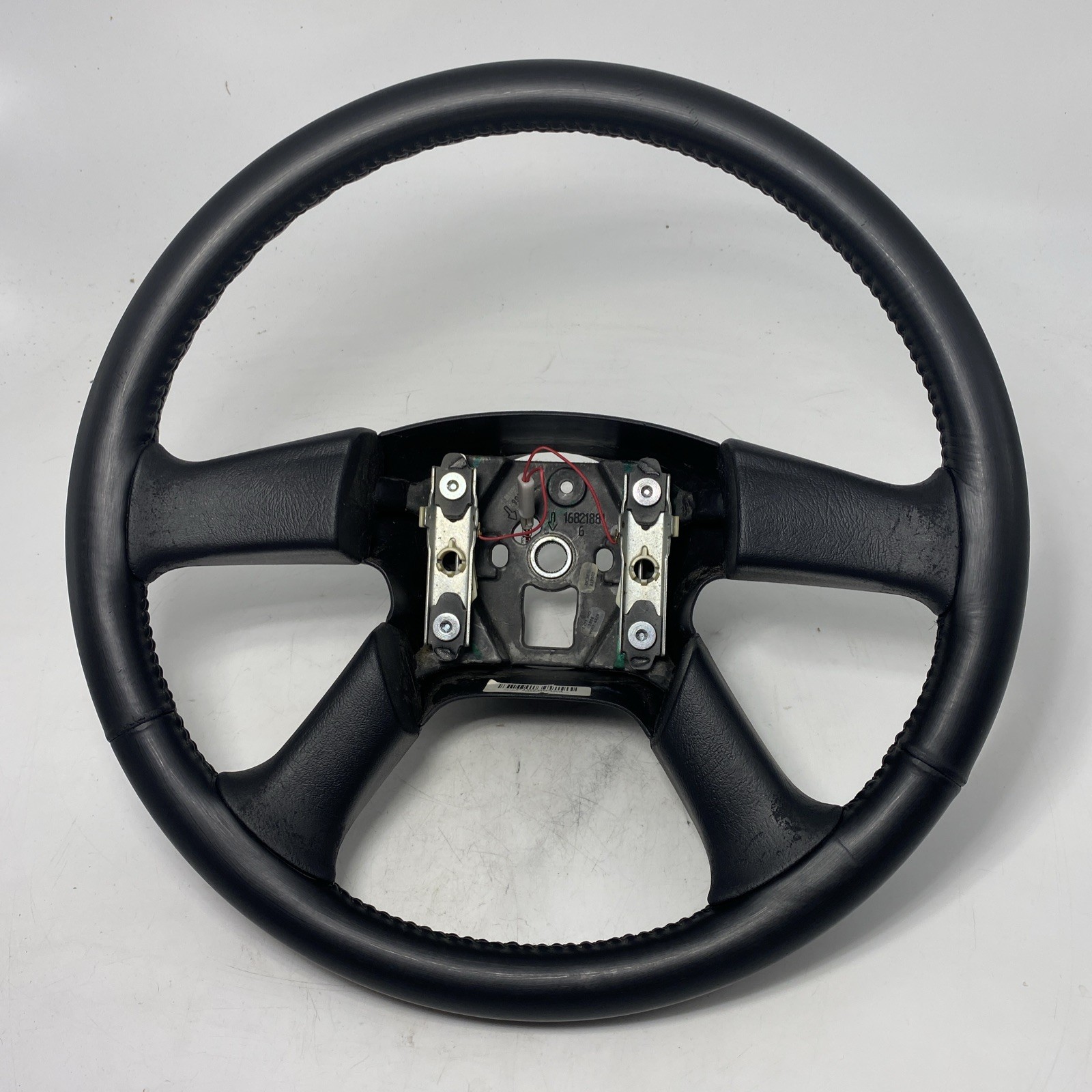 🔥03-06 SILVERADO SIERRA YUKON TAHOE SUBURBAN STEERING WHEEL LEATHER BLACK