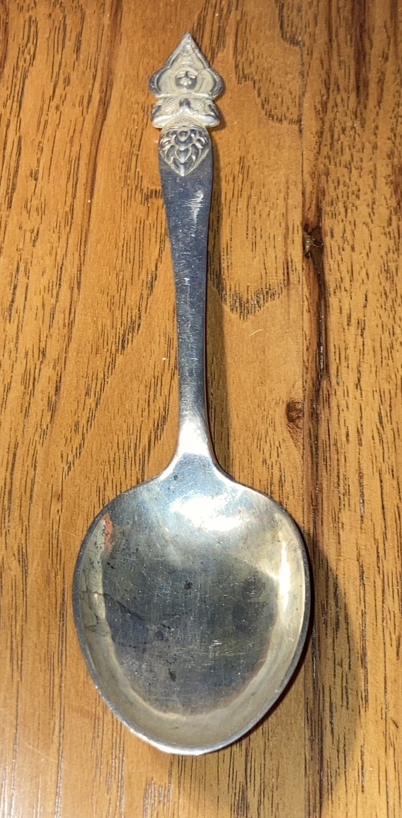 STERLING .925 THAILAND GODDESS SERVING SPOON 68 grams