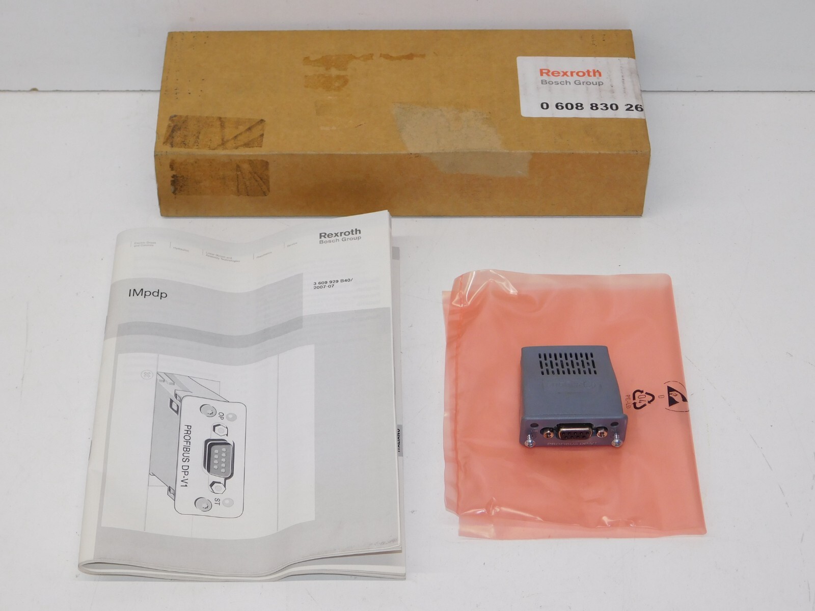 Bosch Rexroth 0 608 830 266 Profibus DP-V1 Anybus Adapter AB6412-B Module IM pdp Bosch Rexroth 0 608 830 266 Profibus DP-V1 Anybus Adapter AB6412-B Module IM pdp