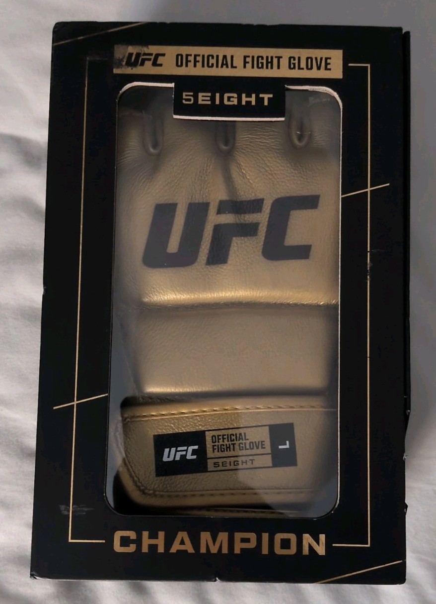 UFC Official 5EIGHT Champion Gold Fight Gloves New MMA 5E Champ Leather Large UFC Official 5EIGHT Champion Gold Fight Gloves New MMA 5E Champ Leather Large