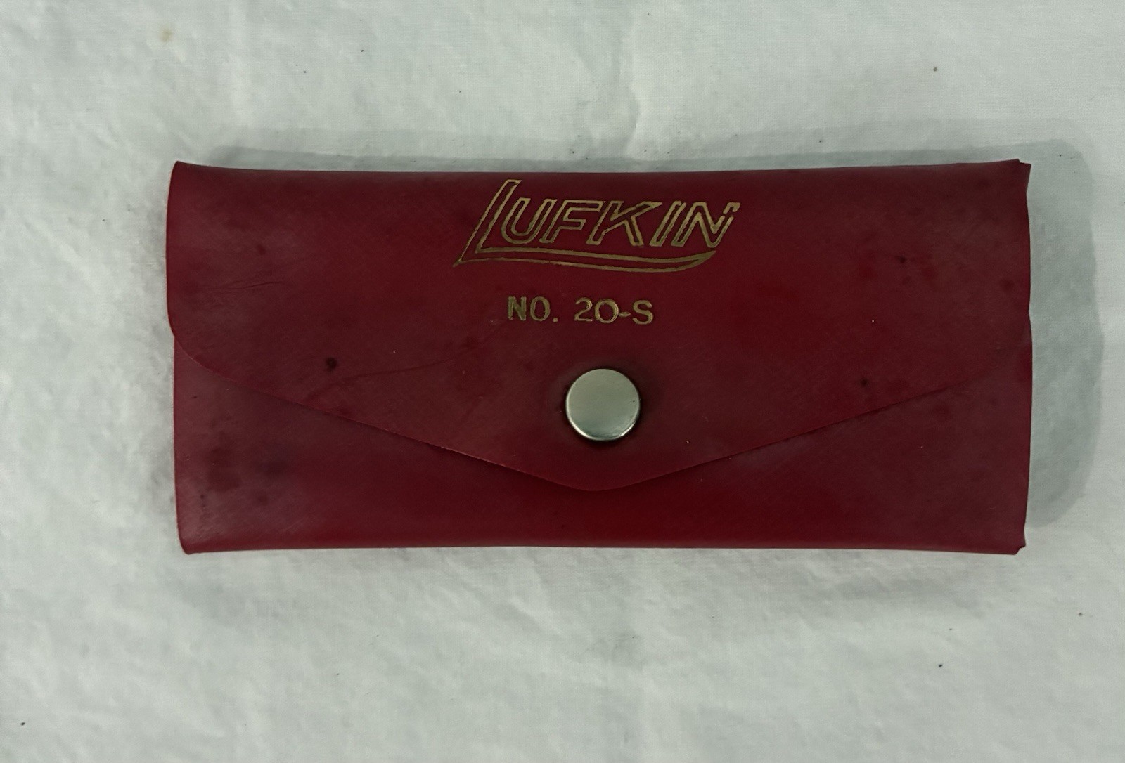 Lufkin No. 20-S Measuring Scales & Holder In Red Case 1/8, 3/8, 1/2, 3/4, & 1”