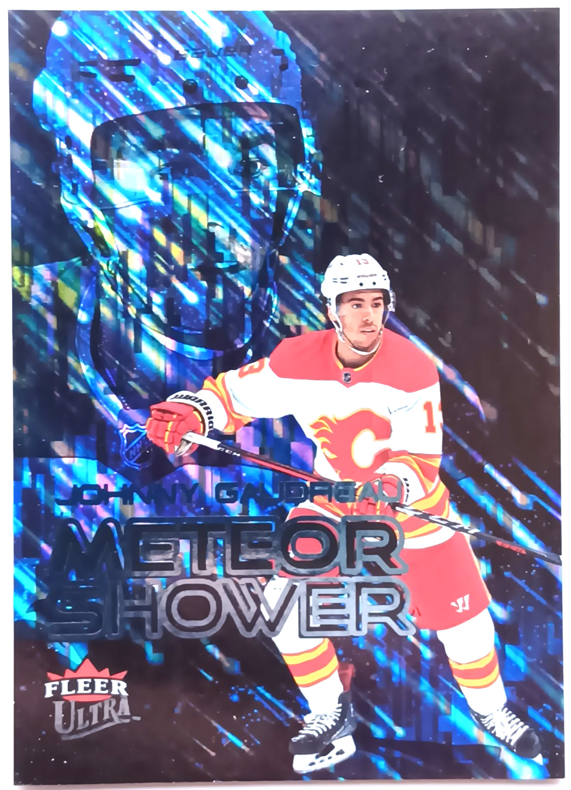 2021-22 Fleer Ultra Meteor Shower Johnny Gaudreau Calgary Flames SSP