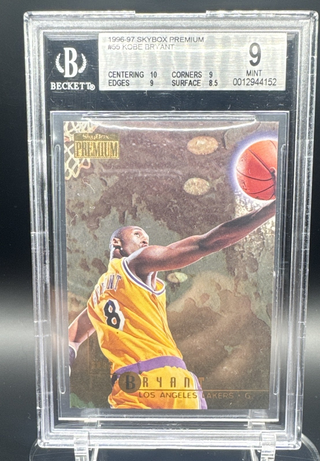 1996-97 Skybox Premium - Kobe Bryant #55 (RC) BGS 9 (10 Centering)