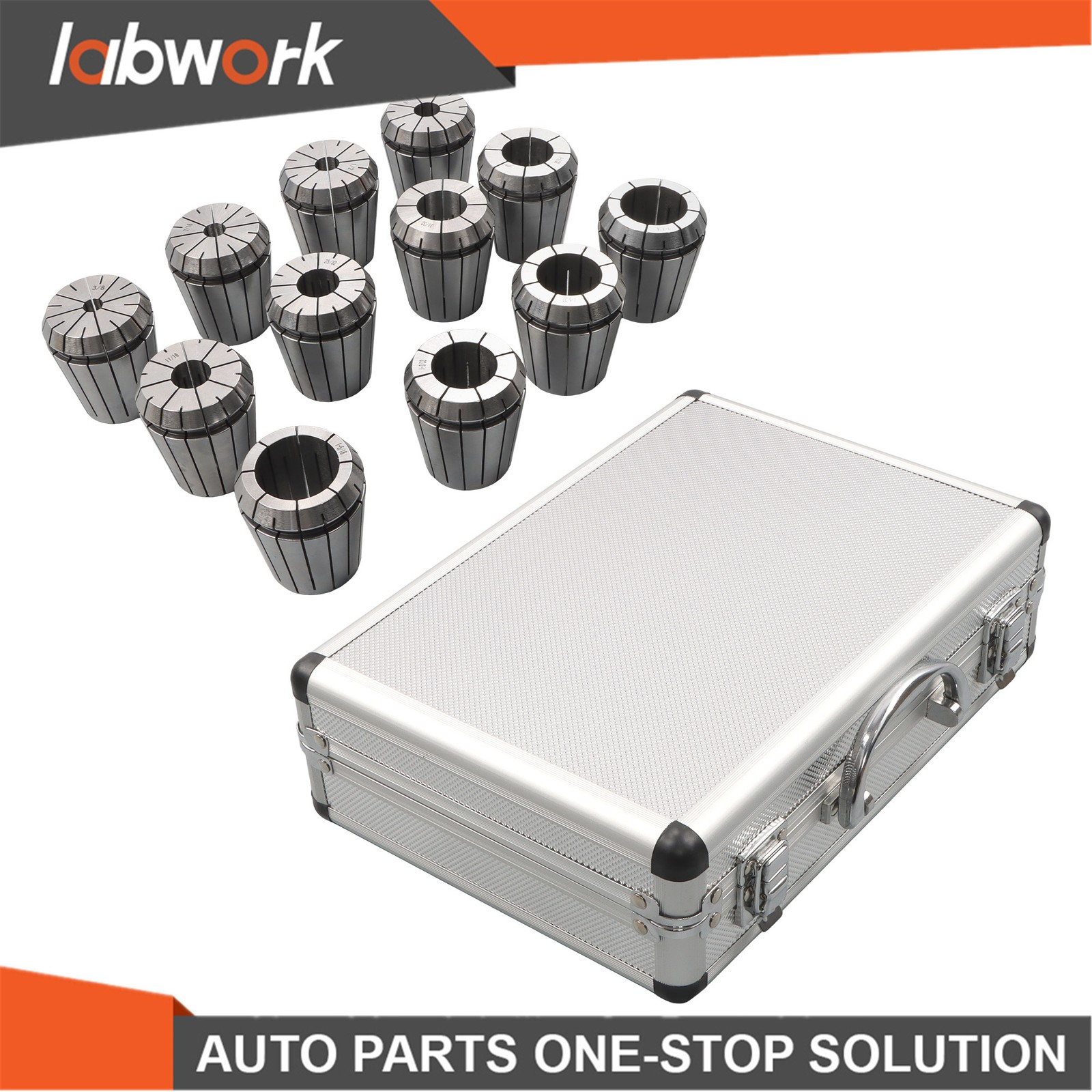 Labwork 12 Pcs ER50 Collet Set 3/8\