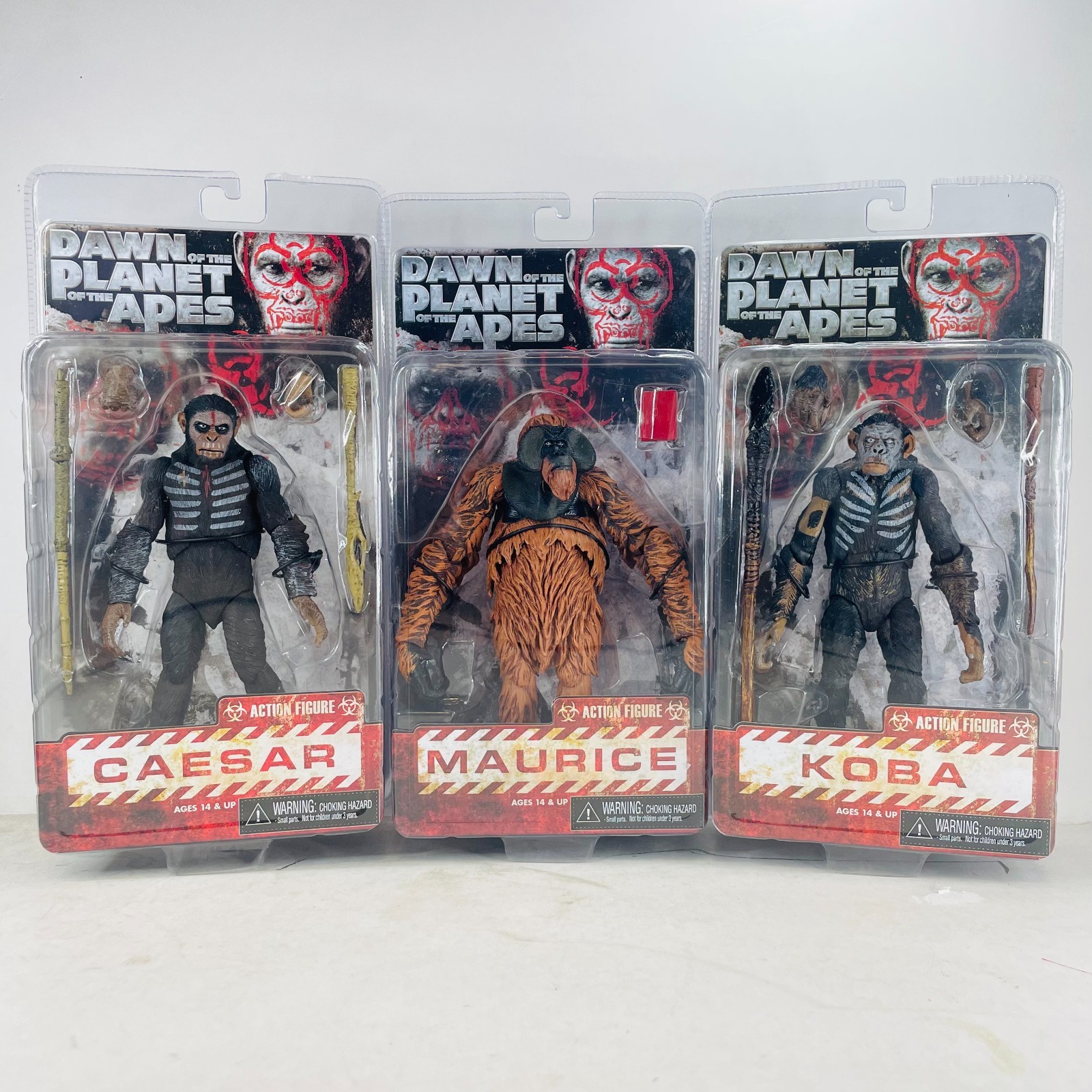 Dawn of The Planet of The Apes Caesar Koba Maurice Figures Toys Gift - 3 Pcs Set