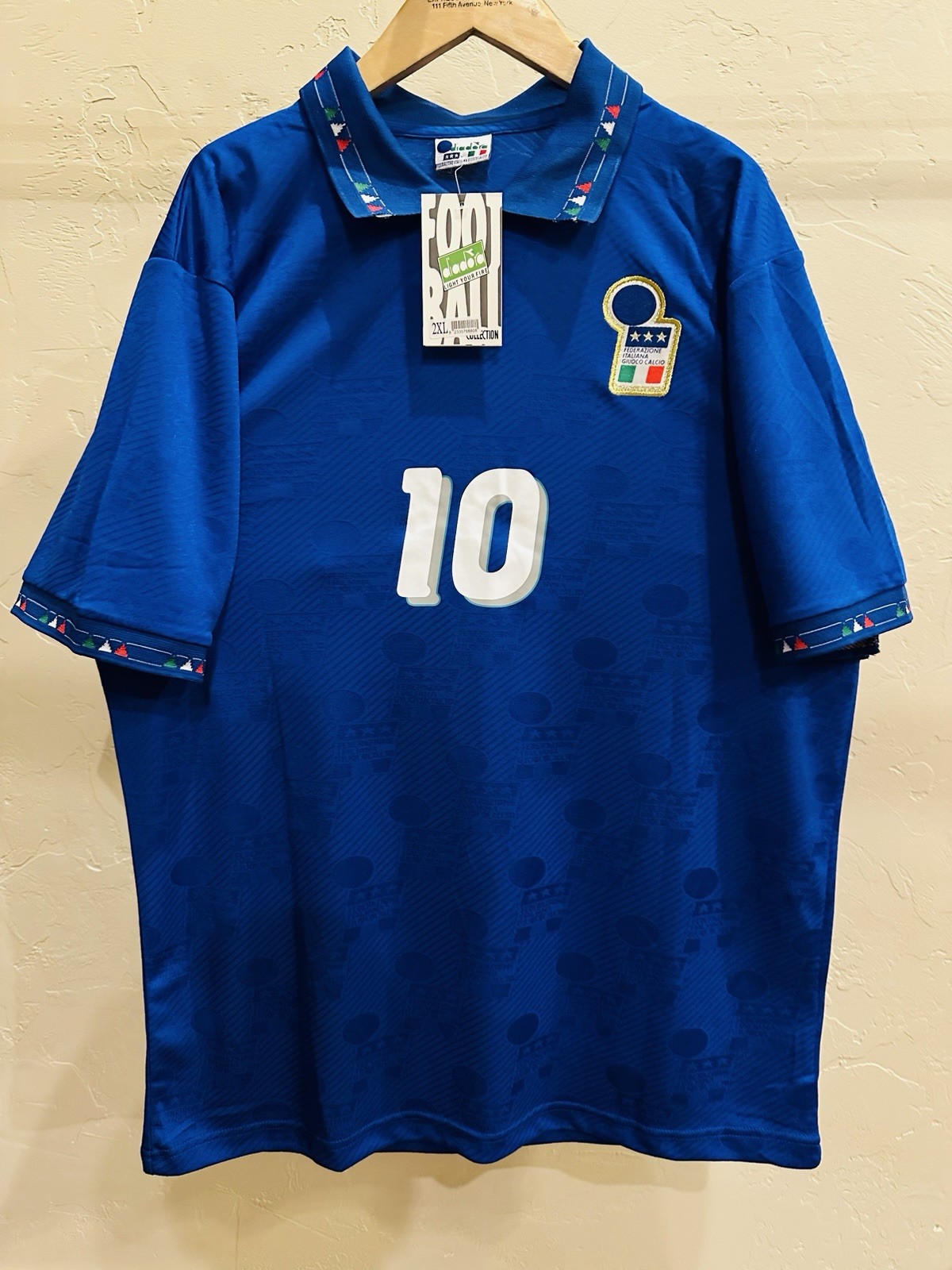Roberto Baggio Italy World Cup Final USA 1994 Home Kit