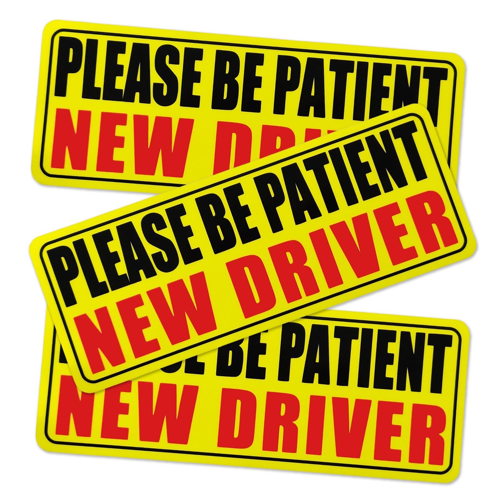 3PCS New Driver Magnet for Car, Please Be Patient New Driver Stickers Magneti...