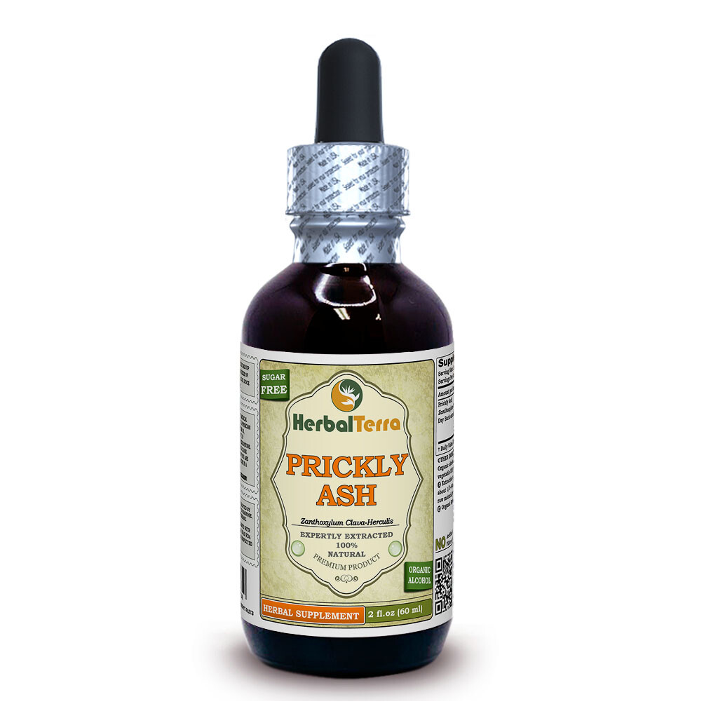 Prickly Ash (Zanthoxylum Clava-herculis) Tincture, Dried Bark Liquid Extract