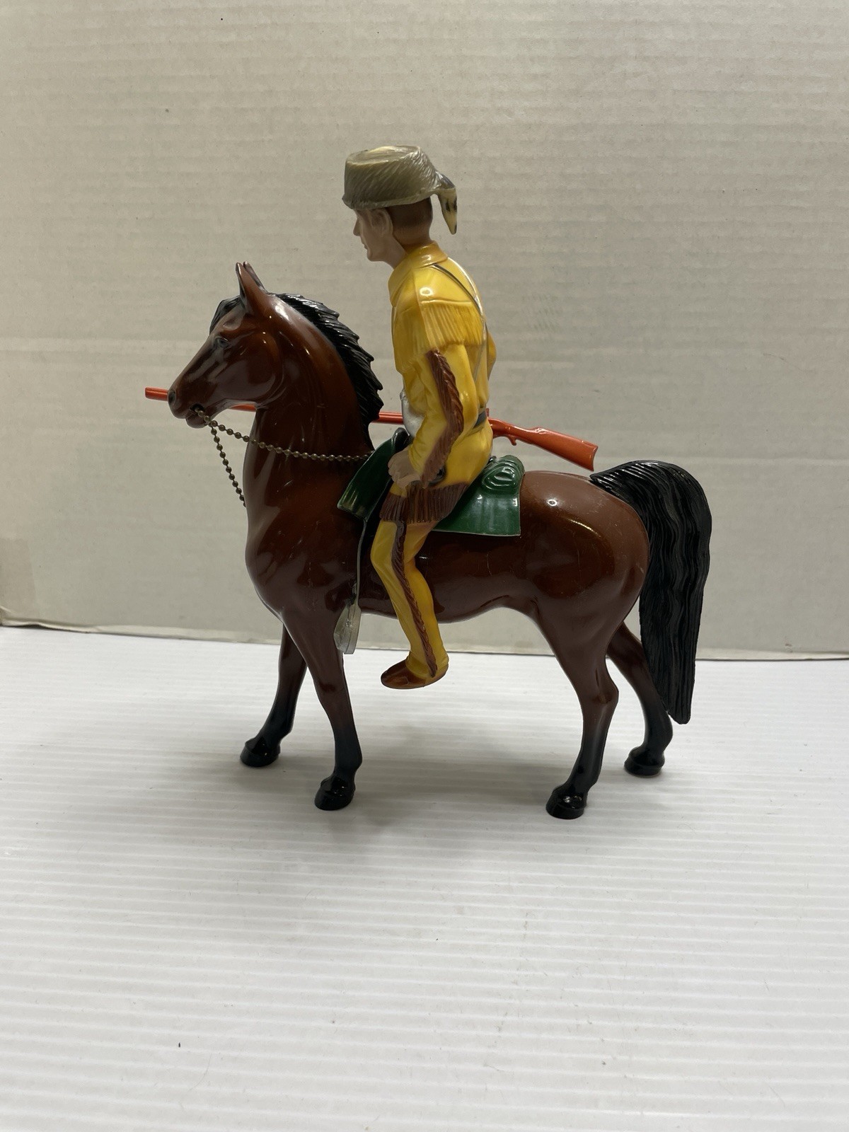 Hartland Figure Davy Crockett with Long Rifle, and Horse 1950s