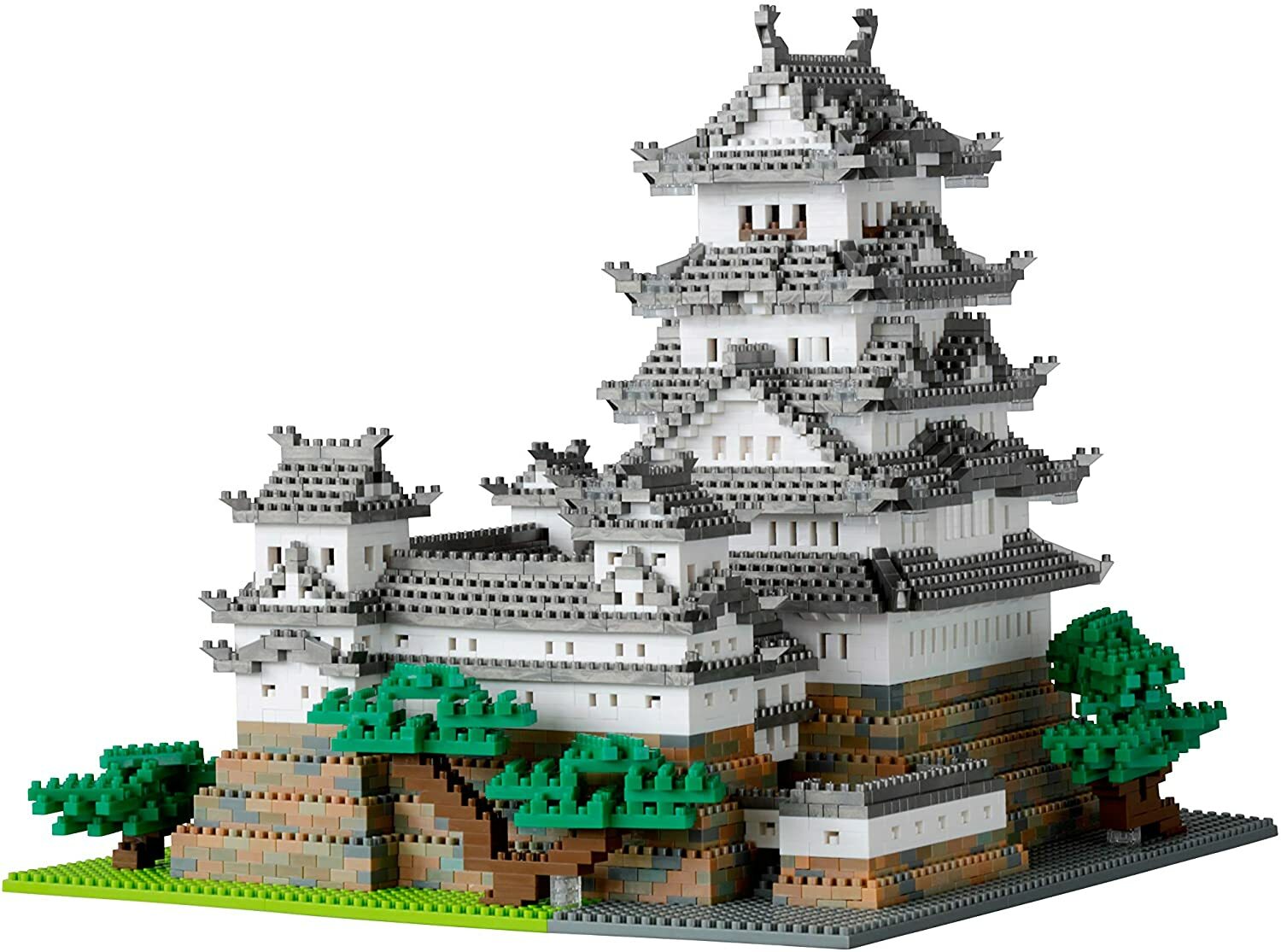  Nanoblock Himeji Castle Special Deluxe Edition Metallic Silver ver.NB-042A 