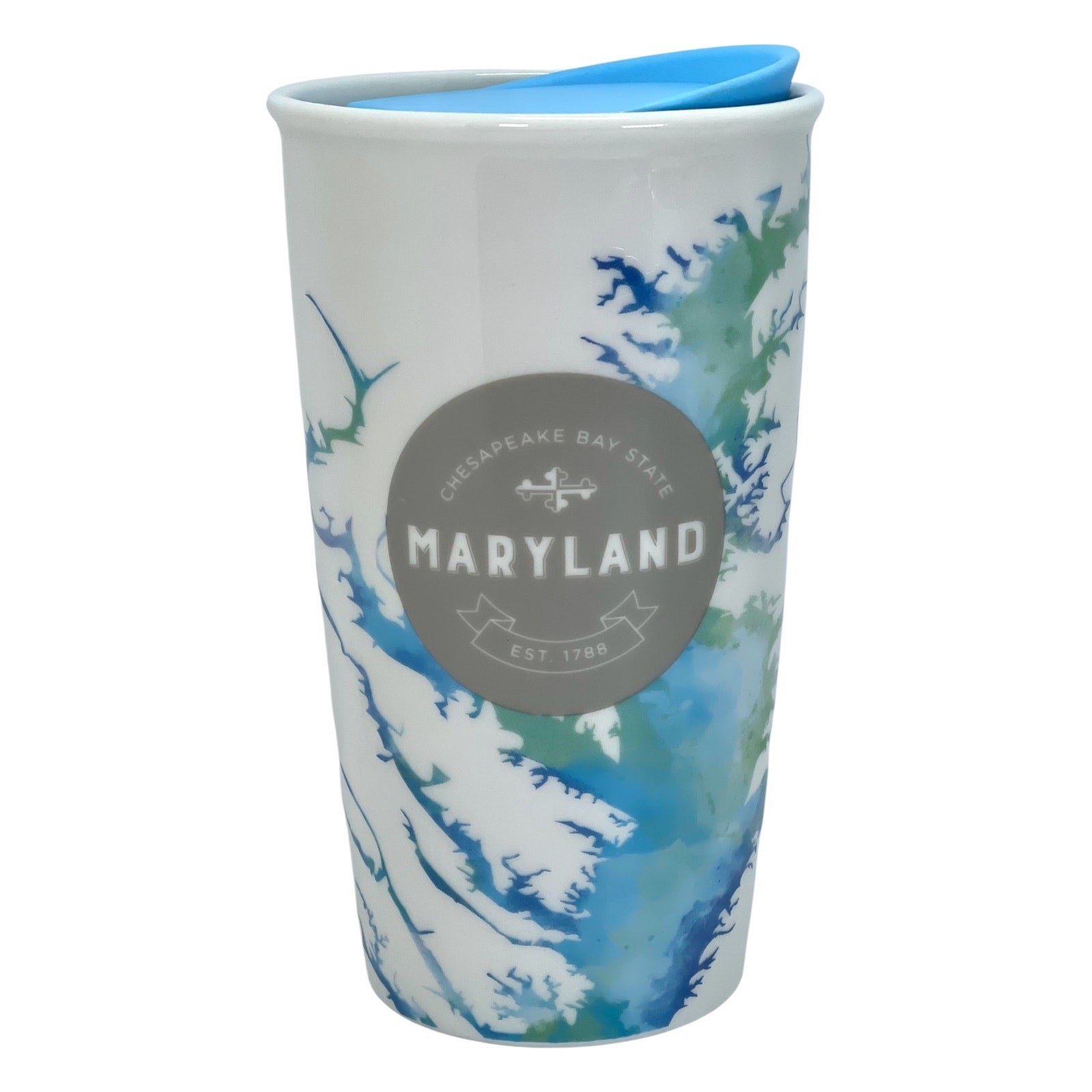 Starbucks Maryland Chesapeake Bay State Ceramic Travel Tumbler 12 oz