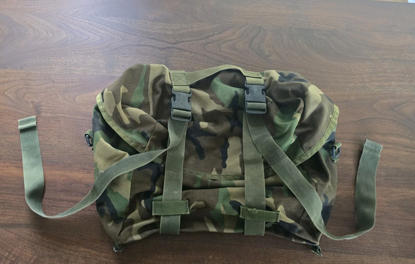 USGI US Army Military MOLLE II Modular Sleep System Carrier Bag Woodland Camo VG USGI US Army Military MOLLE II Modular Sleep System Carrier Bag Woodland Camo VG