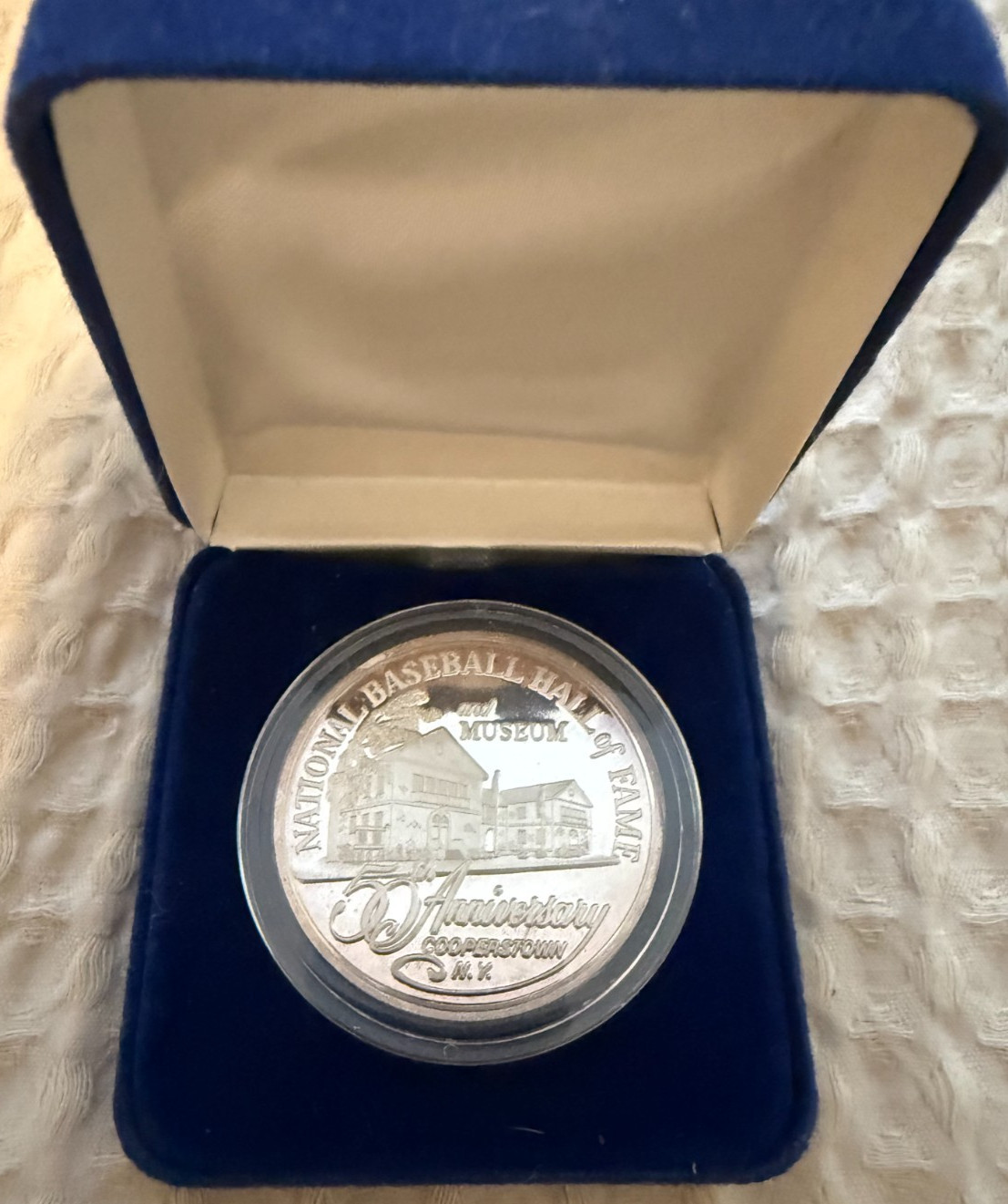 1989 BASEBALL HALL of FAME  50th  Anniversary Coin Cooperstown Coin