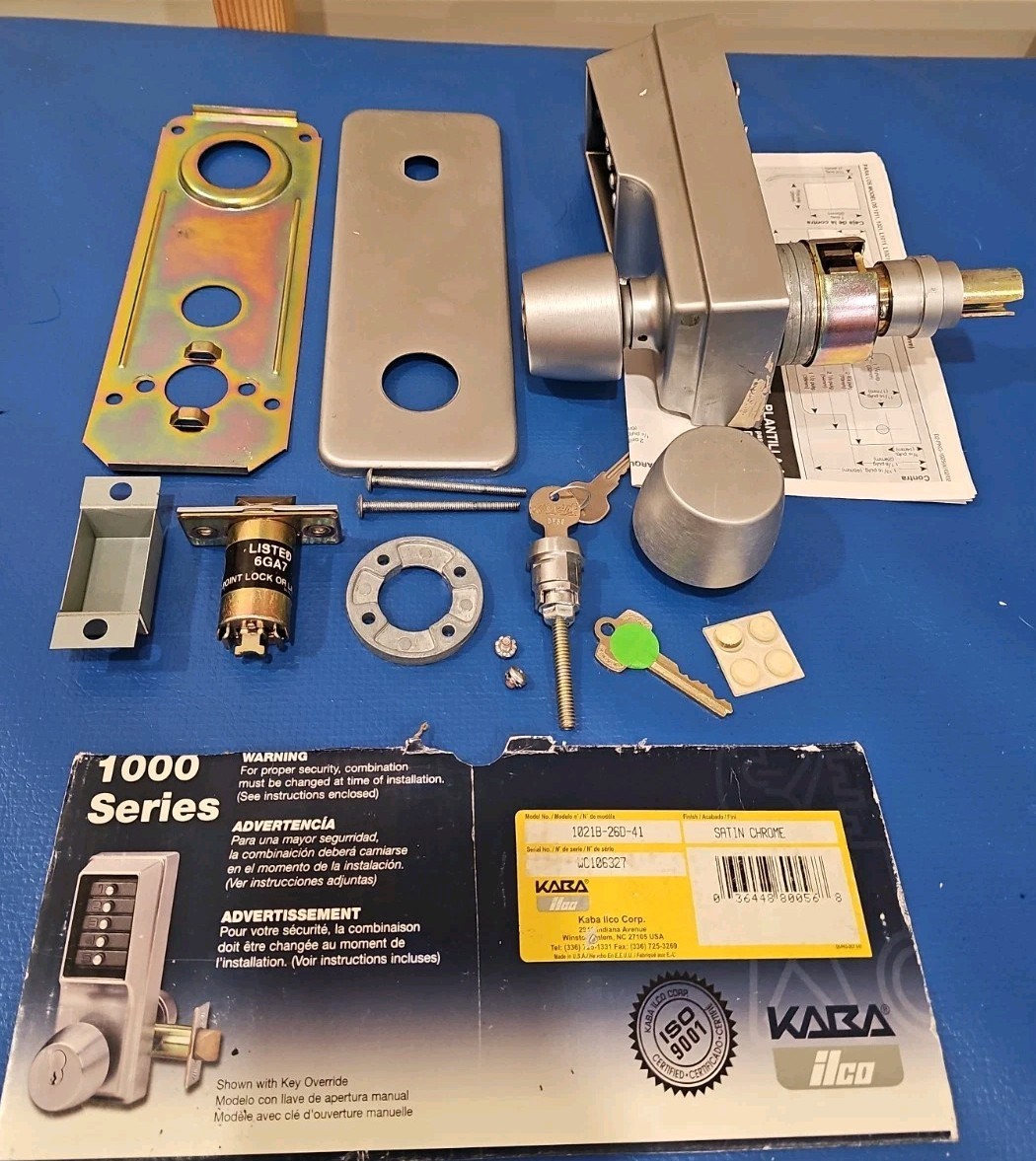 KABA Ilco Lock 1000 1021 Lock Has Over Ride w/Key KABA Ilco Lock 1000 1021 Lock Has Over Ride w/Key
