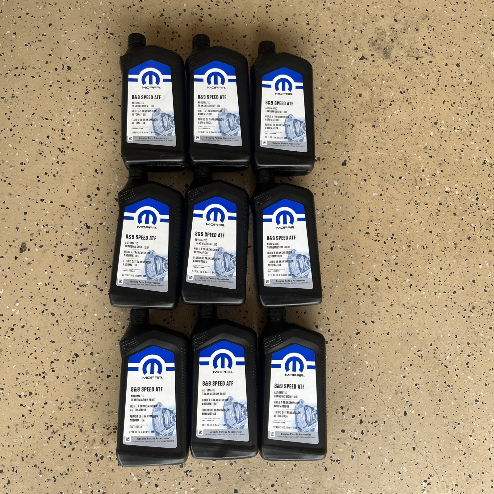 9x Case OEM Mopar 68218925AB 8 & 9 Speed Automatic Transmission Fluid ATF New