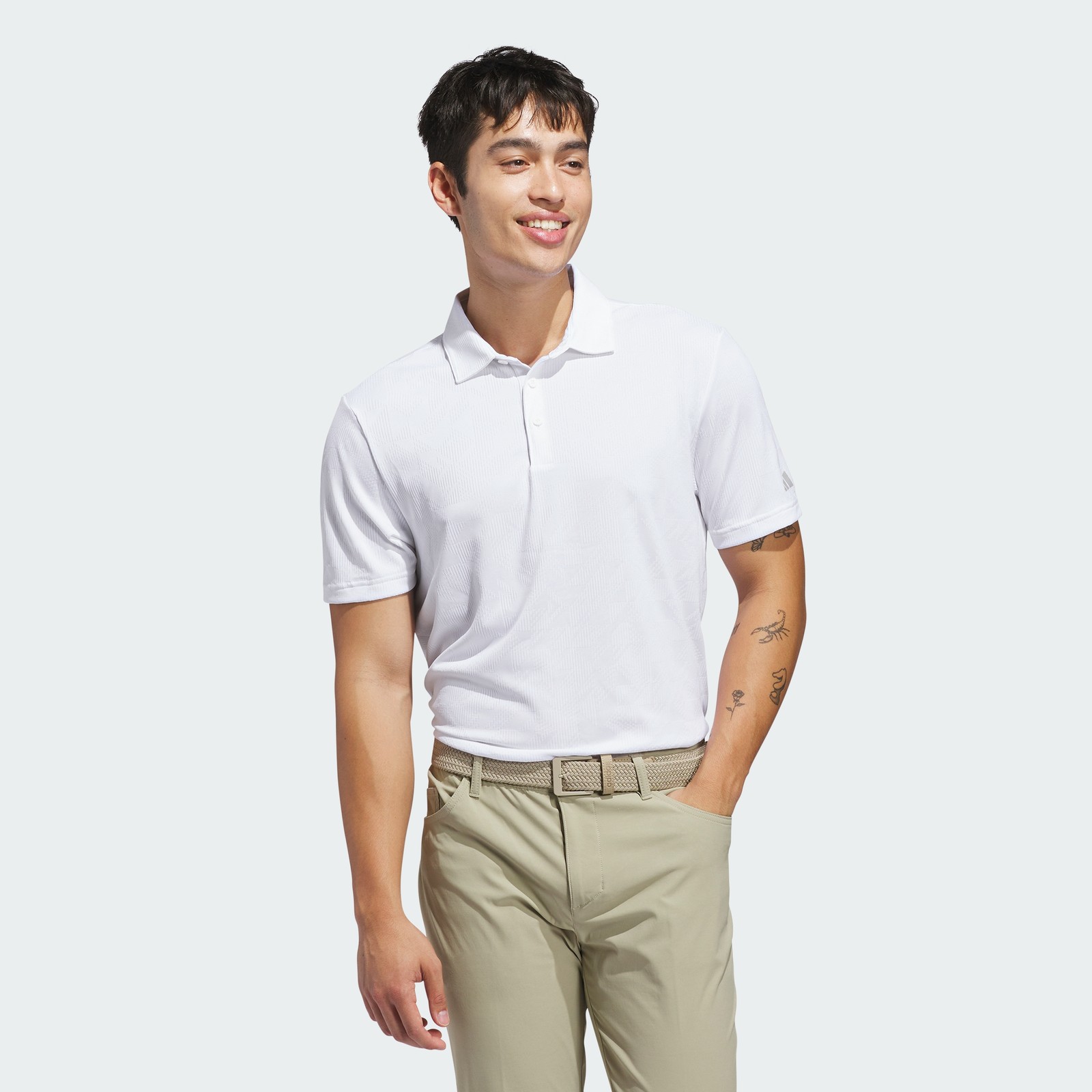 adidas men ULTIMATE365 JACQUARD POLO SHIRT