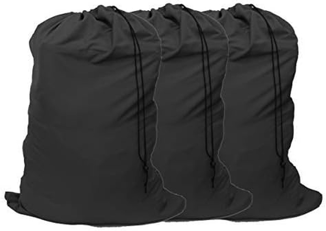 Extra Large Laundry Bag 3 Pack, Black, 30\