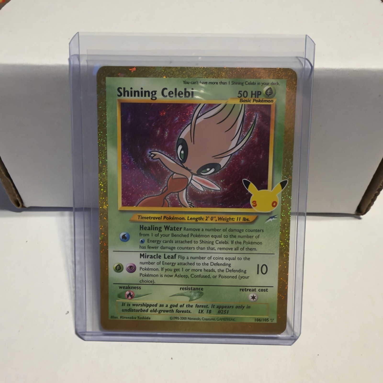 Pokémon Shining Celebi Shining Rare Holo Neo Destiny 106/105 30TH CELEBRATIONS Pokémon Shining Celebi Shining Rare Holo Neo Destiny 106/105 30TH CELEBRATIONS